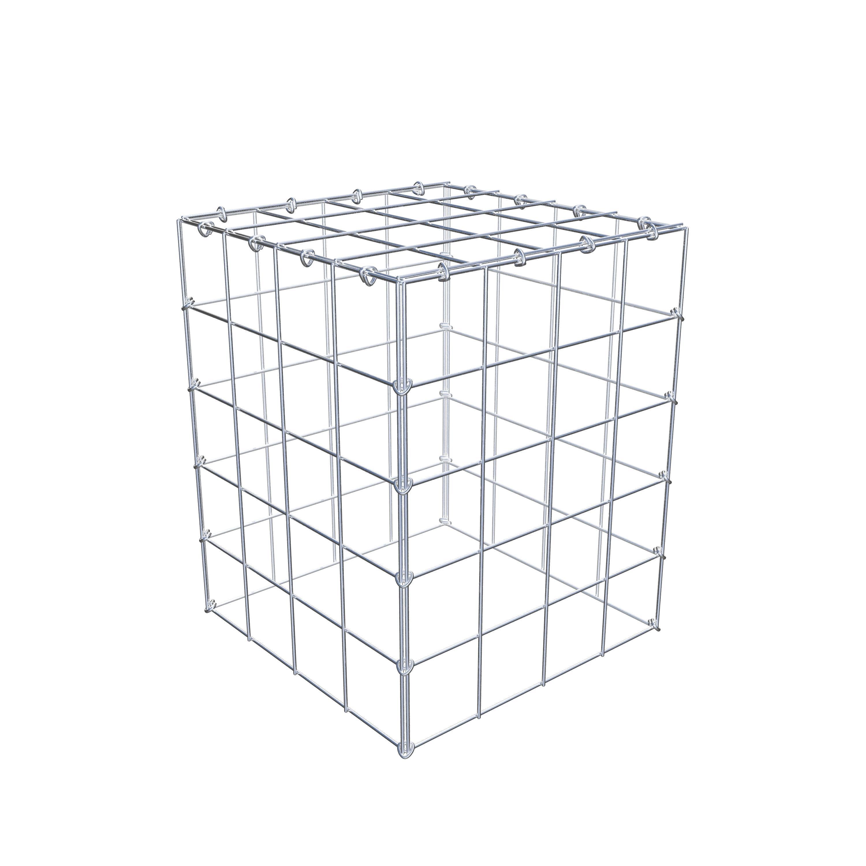 Monteret gabion type 3 50 cm x 40 cm x 40 cm (L x H x D), maskestørrelse 10 cm x 10 cm, C-ring