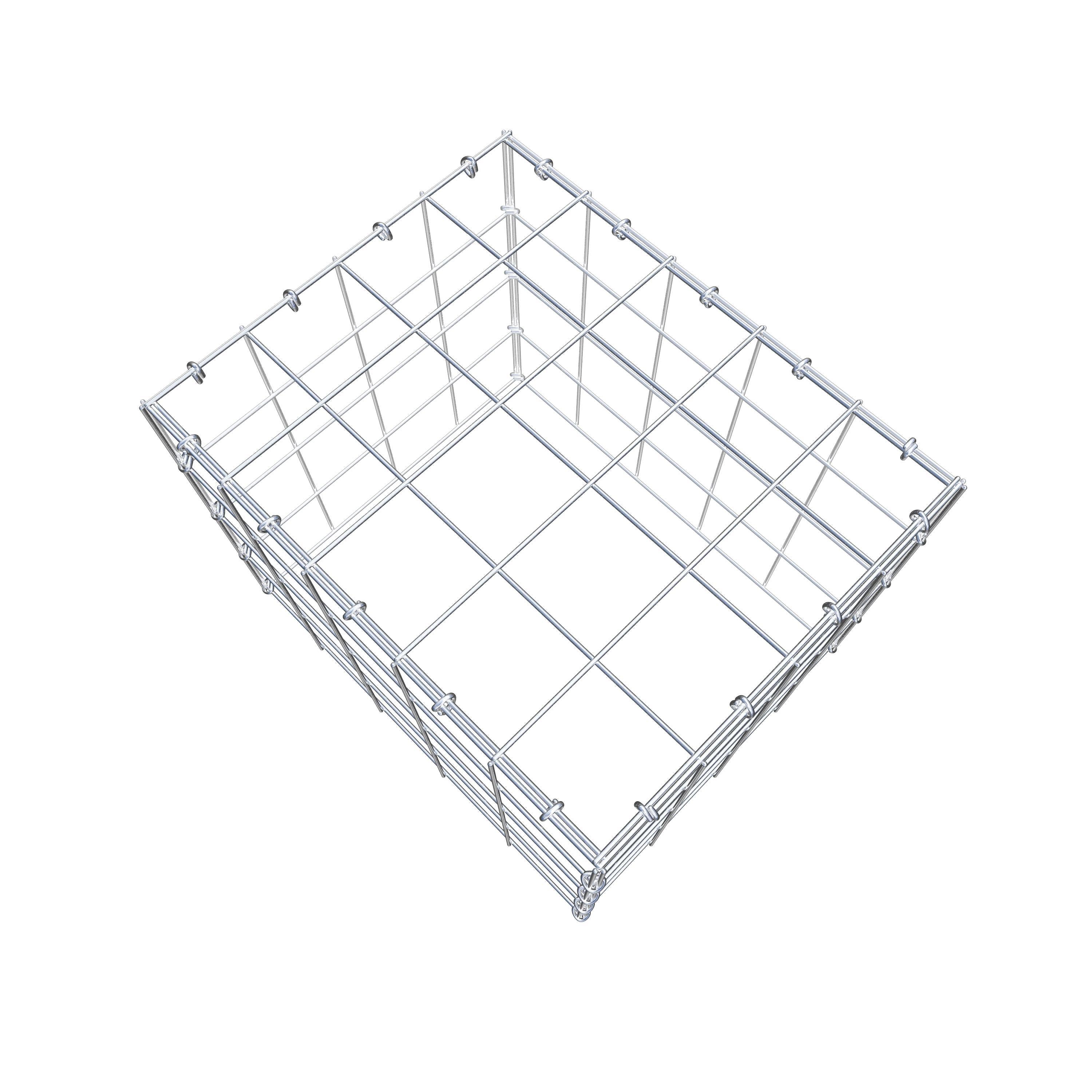 Gabião Tipo 3 50 cm x 40 cm x 40 cm (C x A x P), malhagem 10 cm x 10 cm, anel C