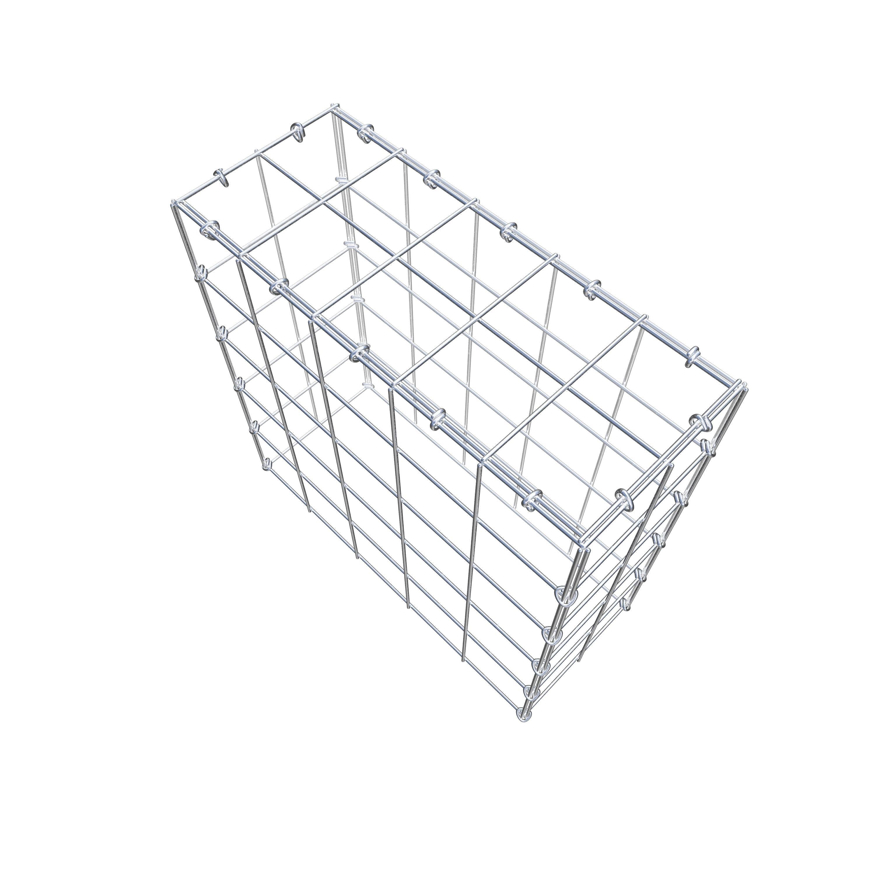 Anbaugabione Typ 3 50 cm x 50 cm x 20 cm (L x H x T), Maschenweite 10 cm x 10 cm, C-Ring