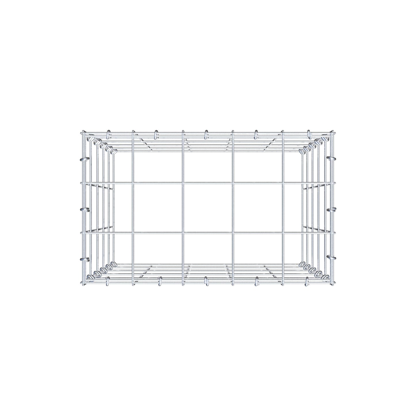 Pila adicional tipo 3 50 cm x 50 cm x 30 cm (L x A x P), malla 10 cm x 10 cm, anillo en C
