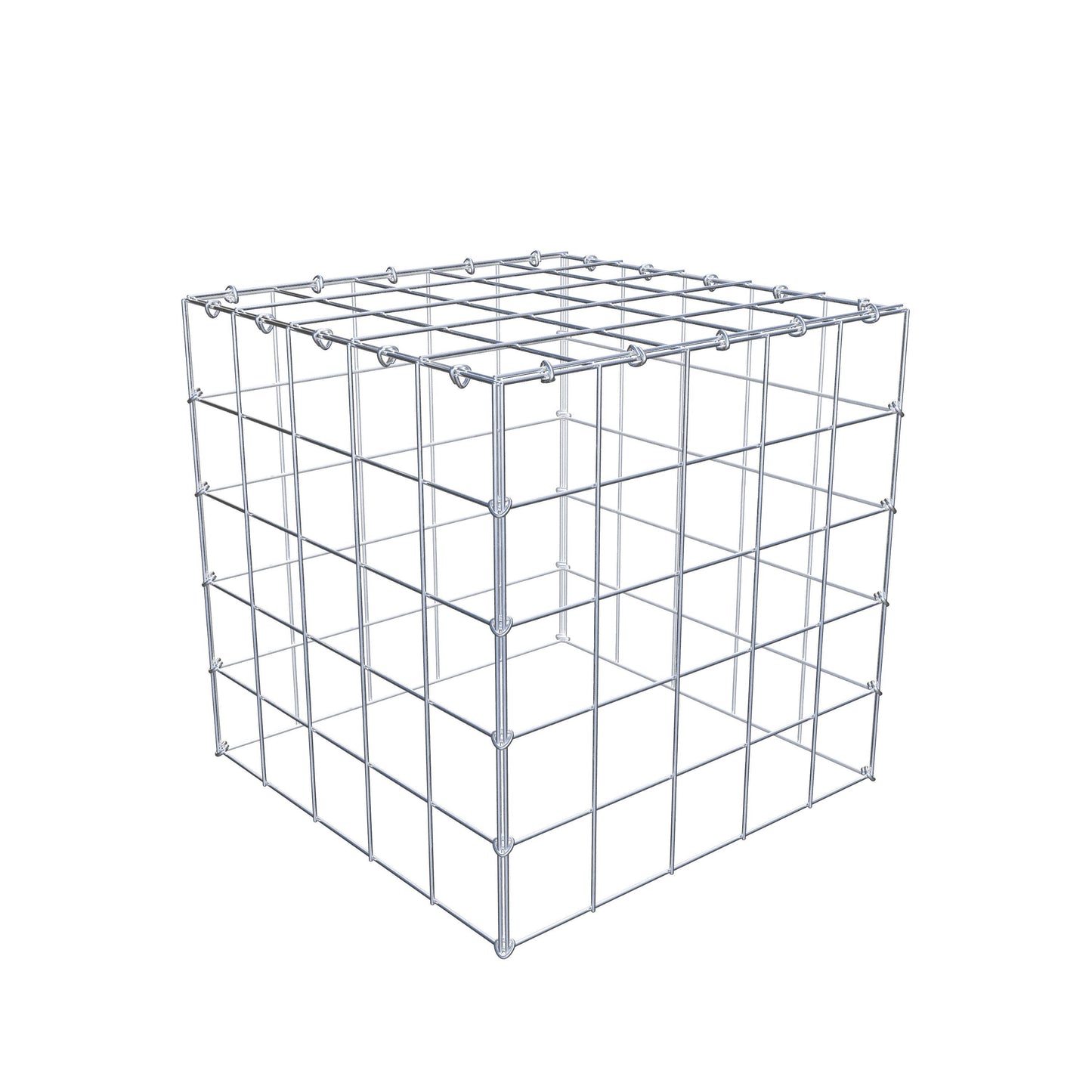 Gavión adicional tipo 3 50 cm x 50 cm x 50 cm (L x A x P), malla 10 cm x 10 cm, anillo en C