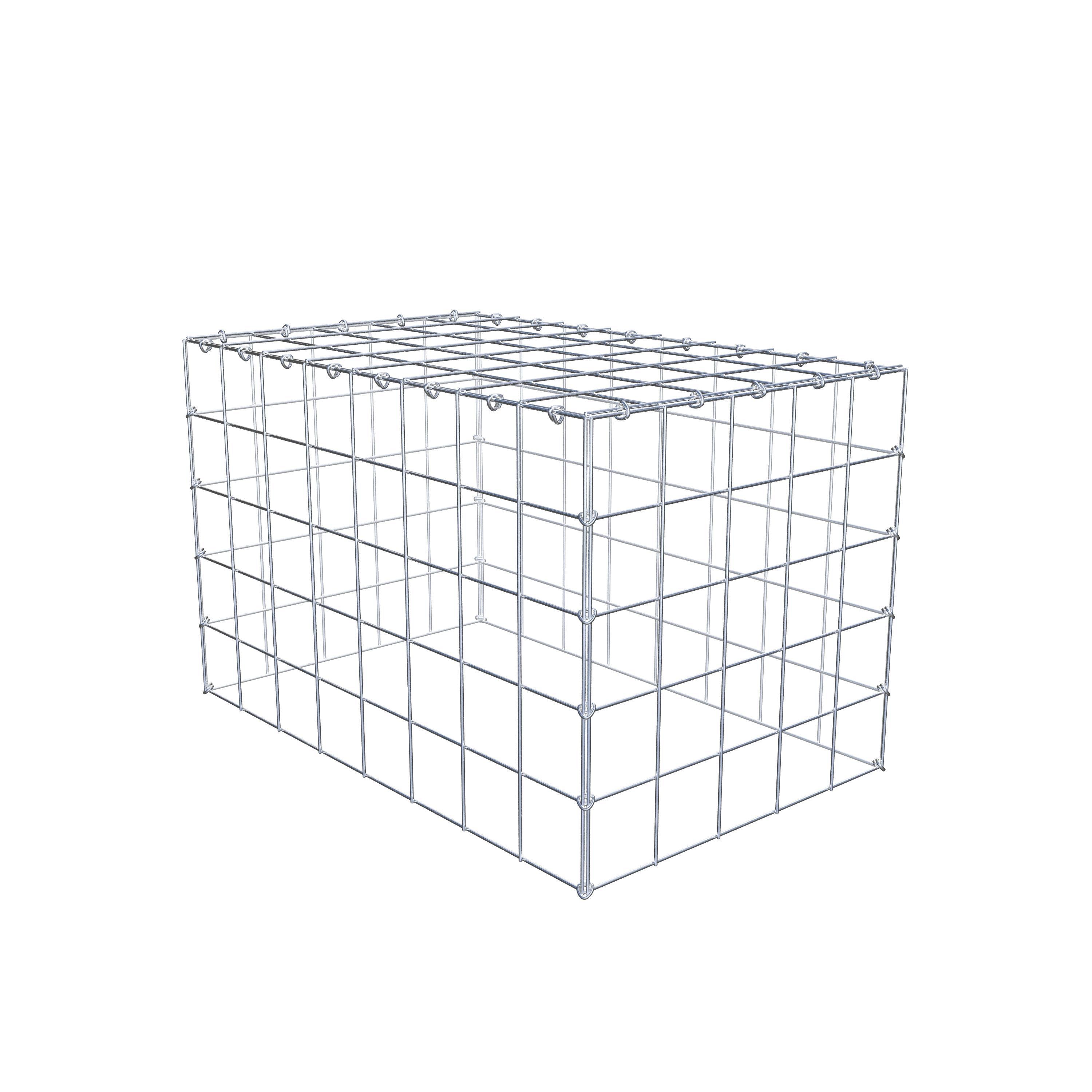 Monteret gabion type 3 80 cm x 50 cm x 50 cm (L x H x D), maskestørrelse 10 cm x 10 cm, C-ring