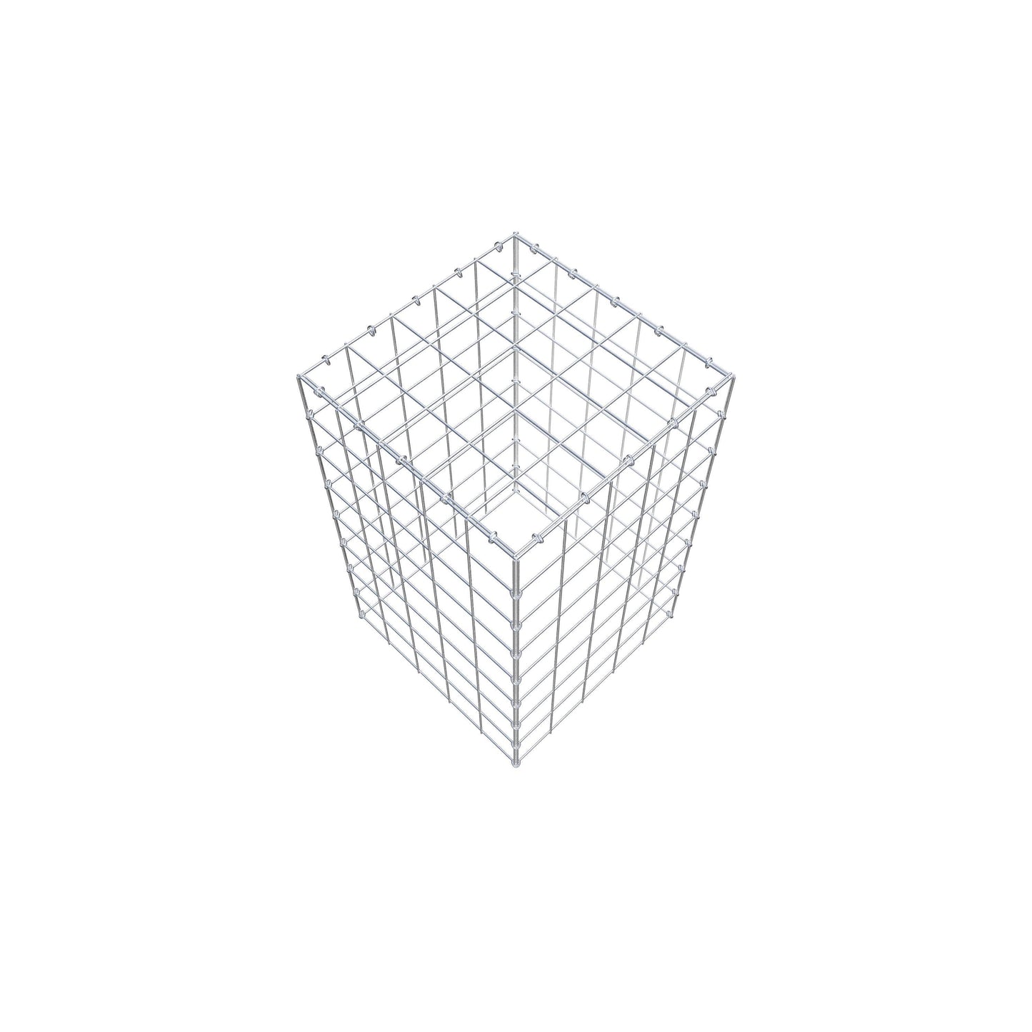 Anbaugabione Typ 3 80 cm x 50 cm x 50 cm (L x H x T), Maschenweite 10 cm x 10 cm, C-Ring