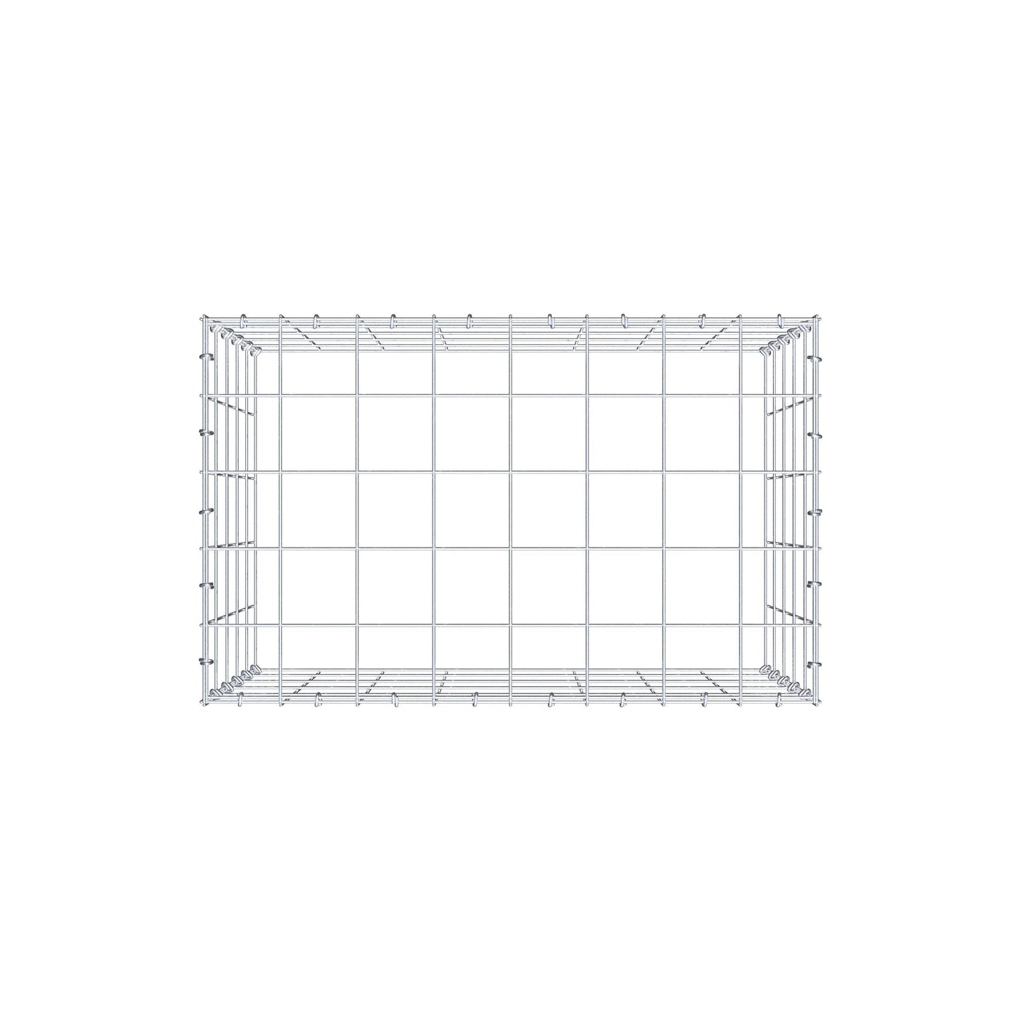 Anbaugabione Typ 3 80 cm x 50 cm x 50 cm (L x H x T), Maschenweite 10 cm x 10 cm, C-Ring
