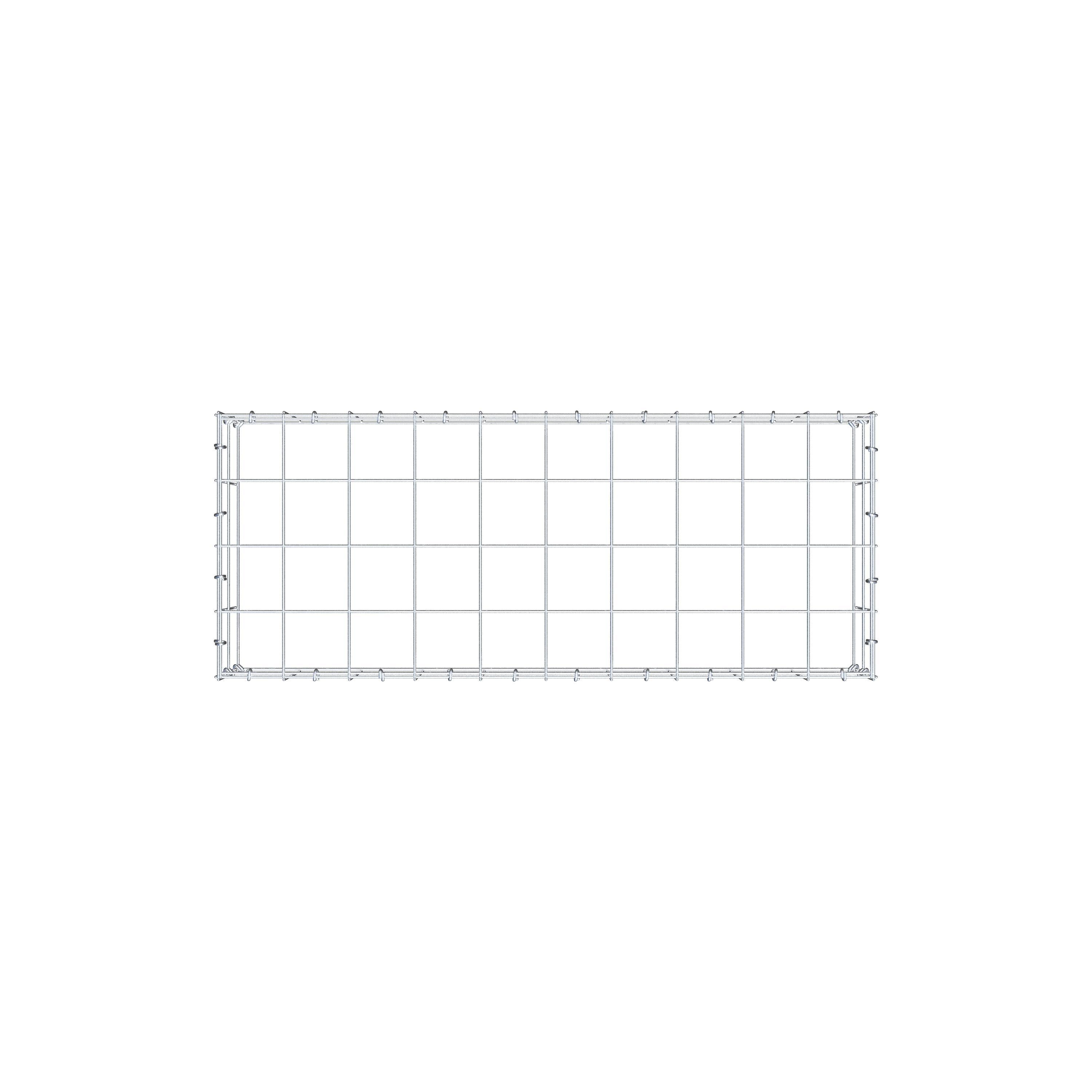 Anbaugabione Typ 3 100 cm x 20 cm x 40 cm (L x H x T), Maschenweite 10 cm x 10 cm, C-Ring