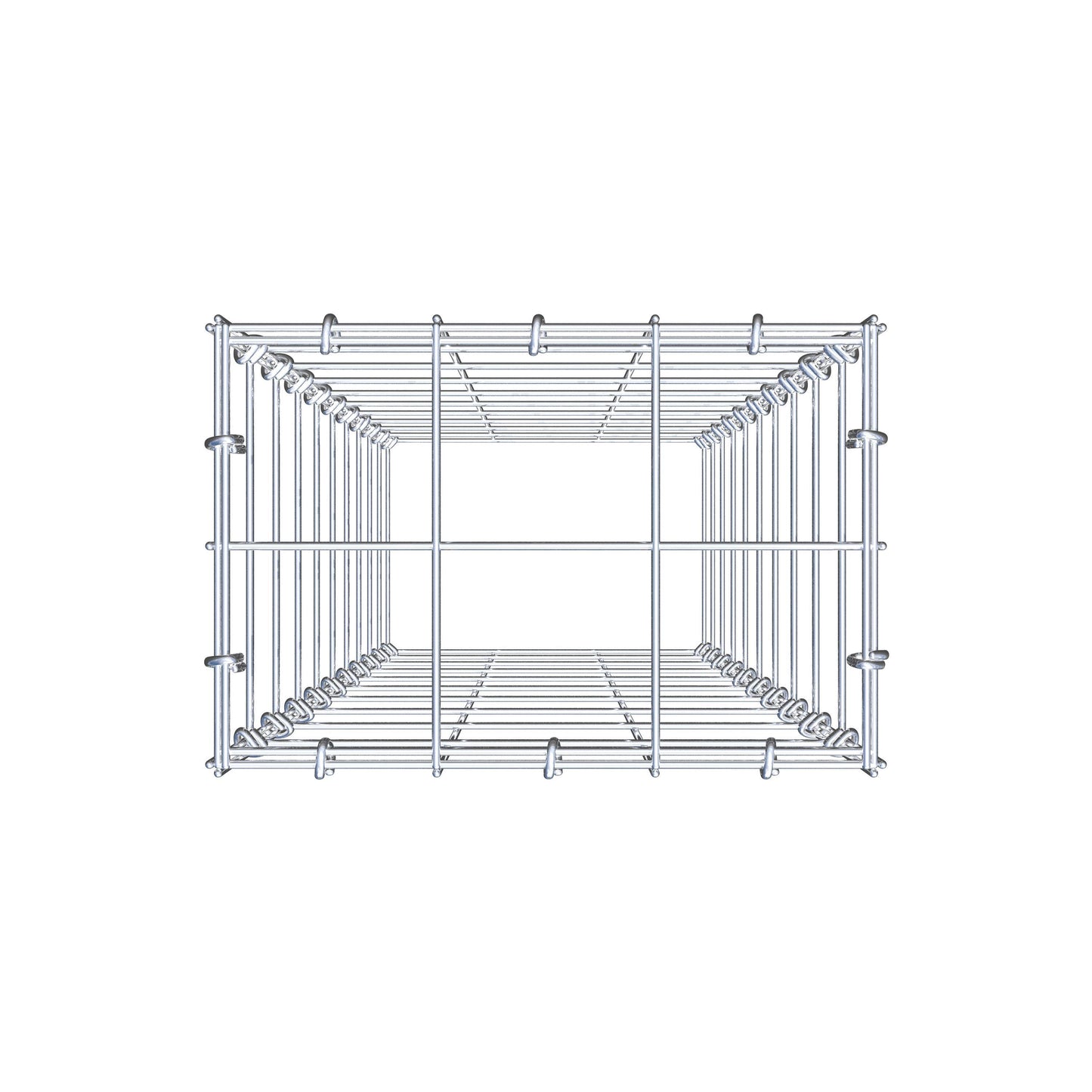 Fourche rapportée type 3 100 cm x 30 cm x 20 cm (L x H x P), mailles 10 cm x 10 cm, anneau en C