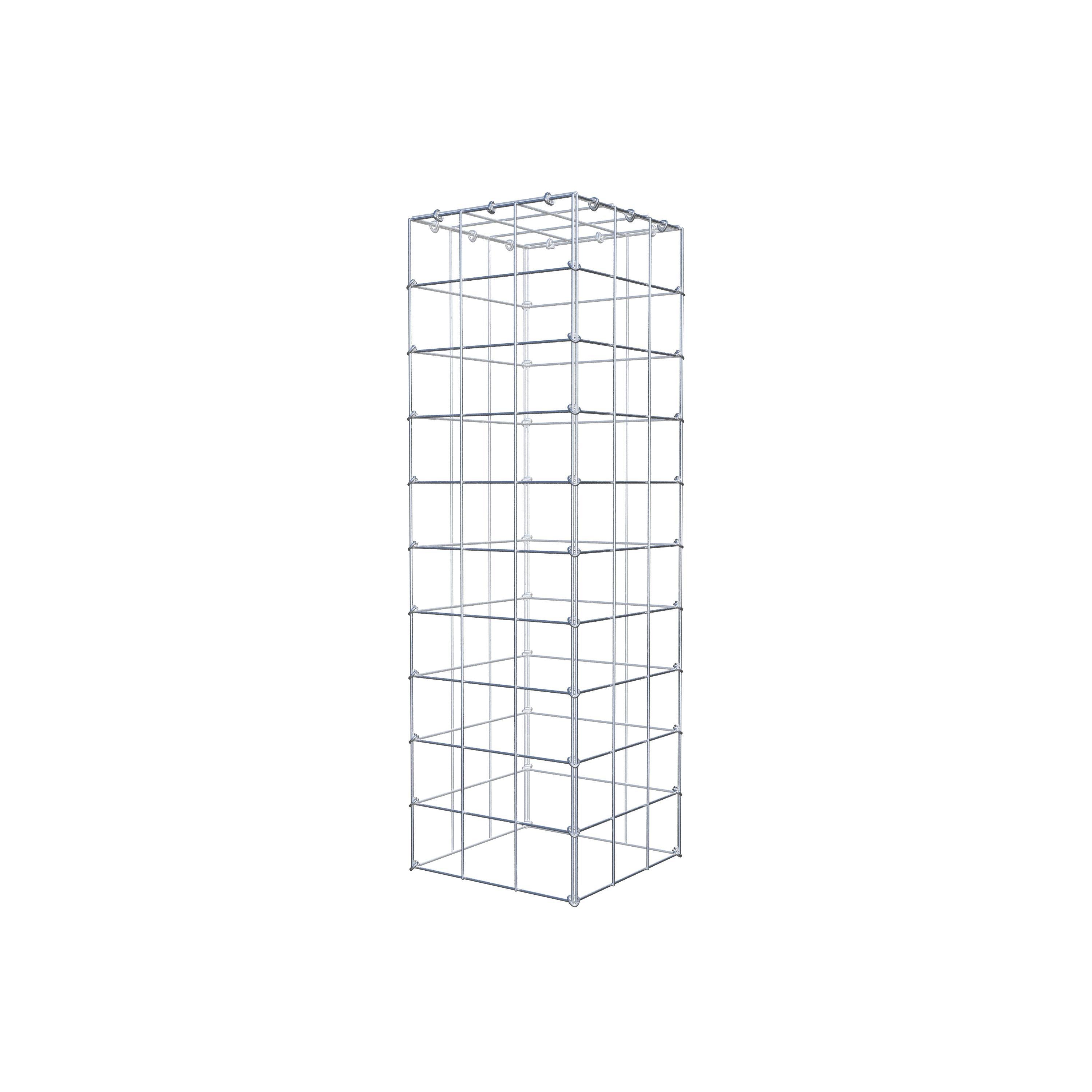 Mounted gabion type 3 100 cm x 30 cm x 30 cm (L x H x D), mesh size 10 cm x 10 cm, C-ring