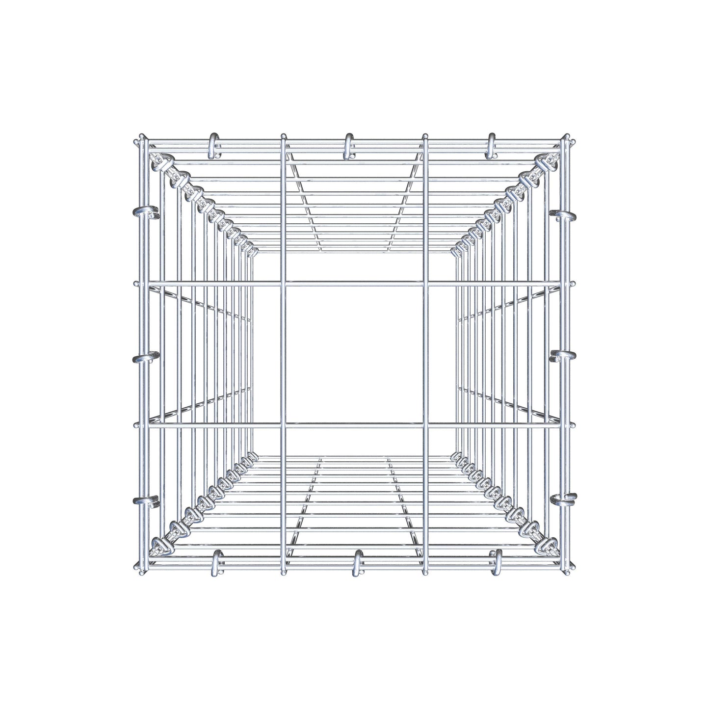 Fourche rapportée type 3 100 cm x 30 cm x 30 cm (L x H x P), mailles 10 cm x 10 cm, anneau C