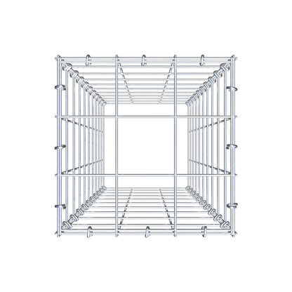 Fourche rapportée type 3 100 cm x 30 cm x 30 cm (L x H x P), mailles 10 cm x 10 cm, anneau C