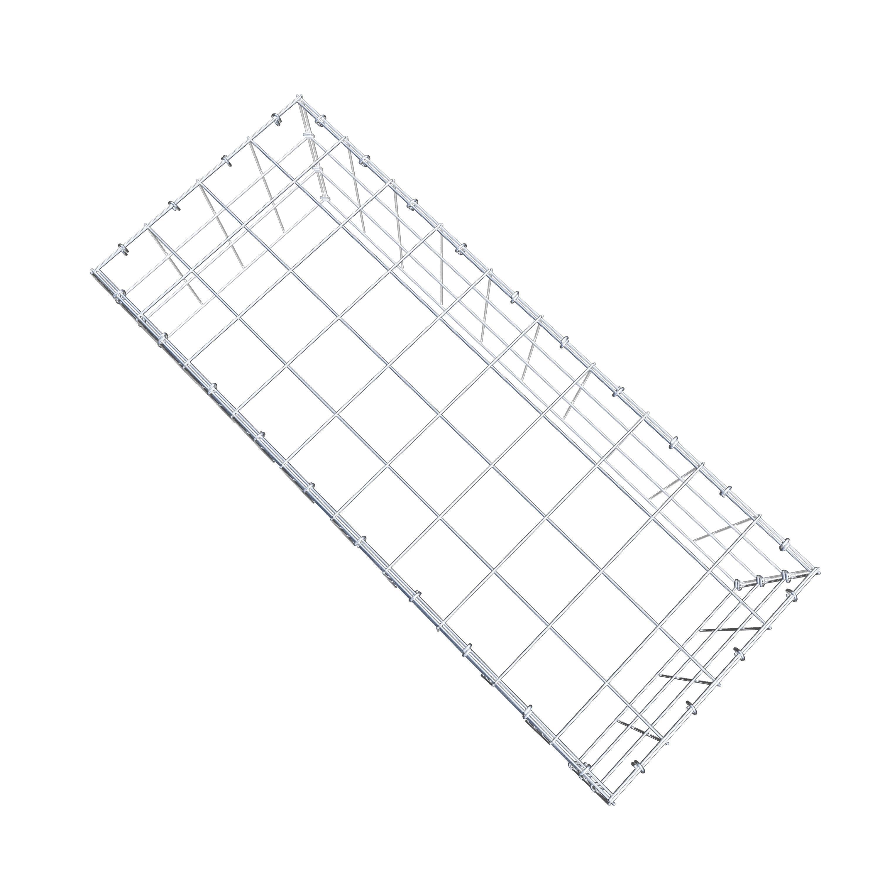 Anbaugabione Typ 3 100 cm x 30 cm x 40 cm (L x H x T), Maschenweite 10 cm x 10 cm, C-Ring