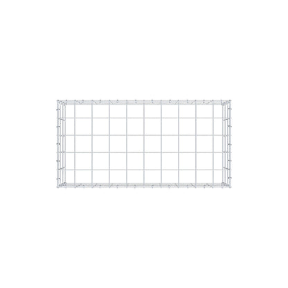 Mounted gabion type 3 100 cm x 30 cm x 50 cm (L x H x D), mesh size 10 cm x 10 cm, C-ring