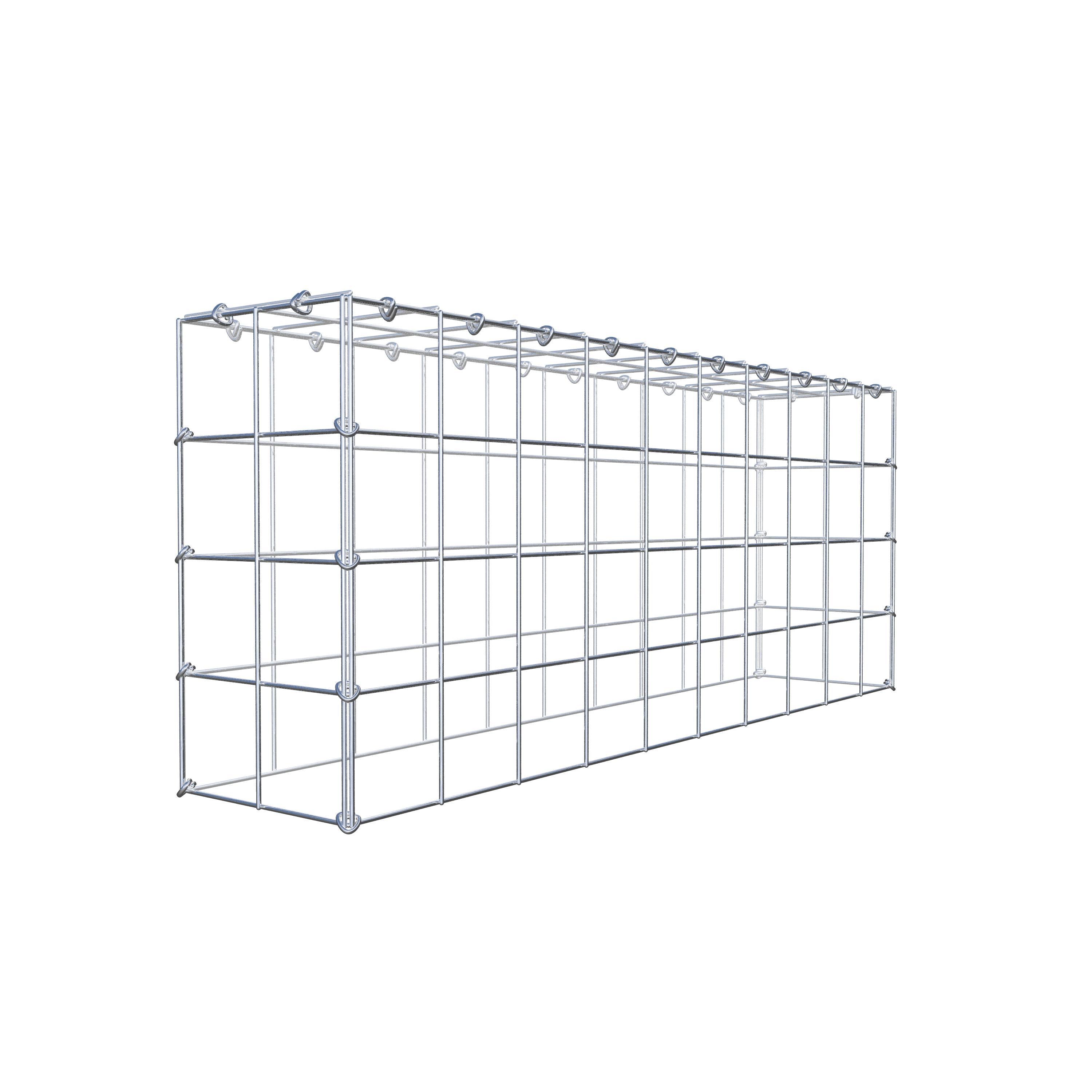 Monteret gabion type 3 100 cm x 40 cm x 20 cm (L x H x D), maskestørrelse 10 cm x 10 cm, C-ring