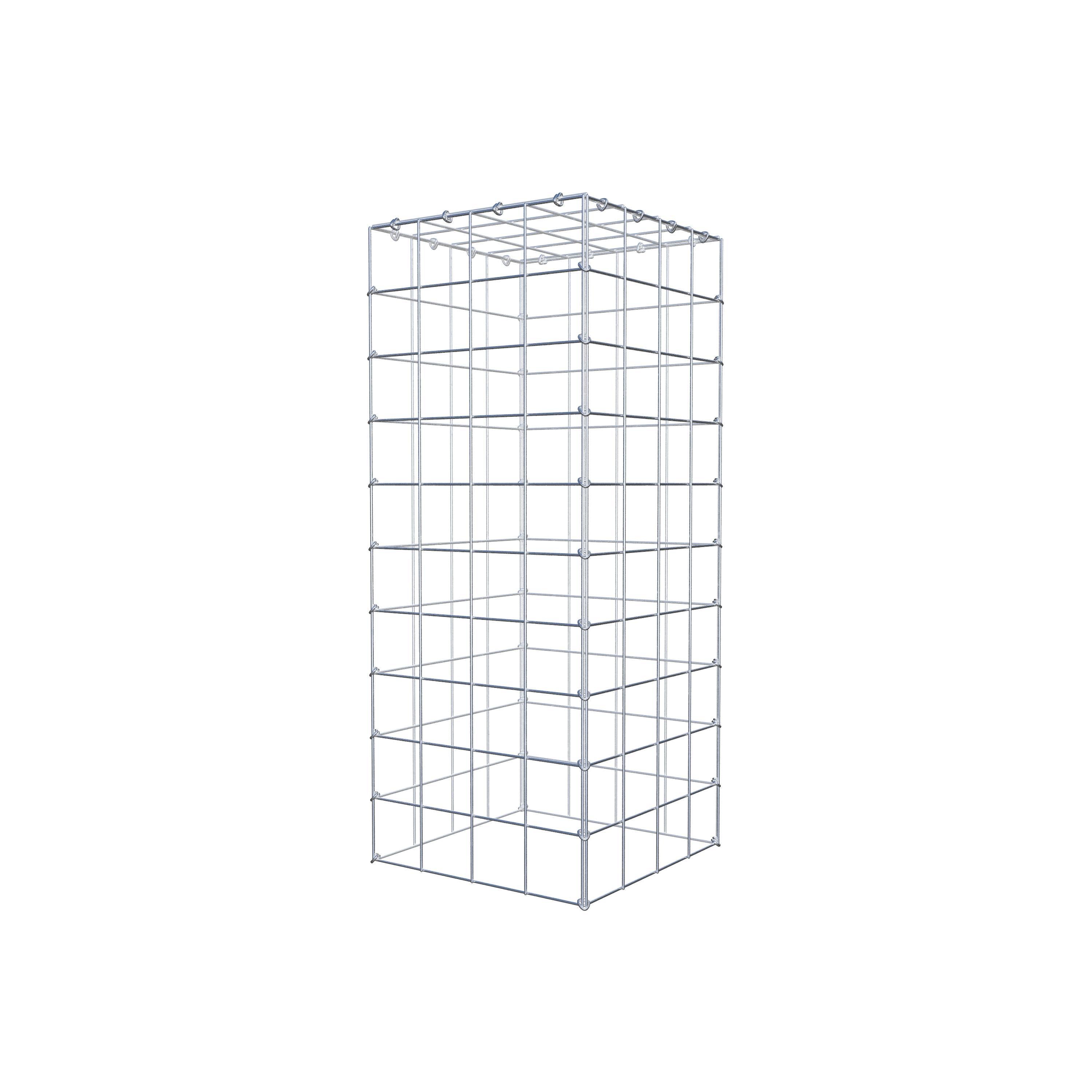 Gabião tipo 3 100 cm x 40 cm x 40 cm (C x A x P), malhagem 10 cm x 10 cm, anel C