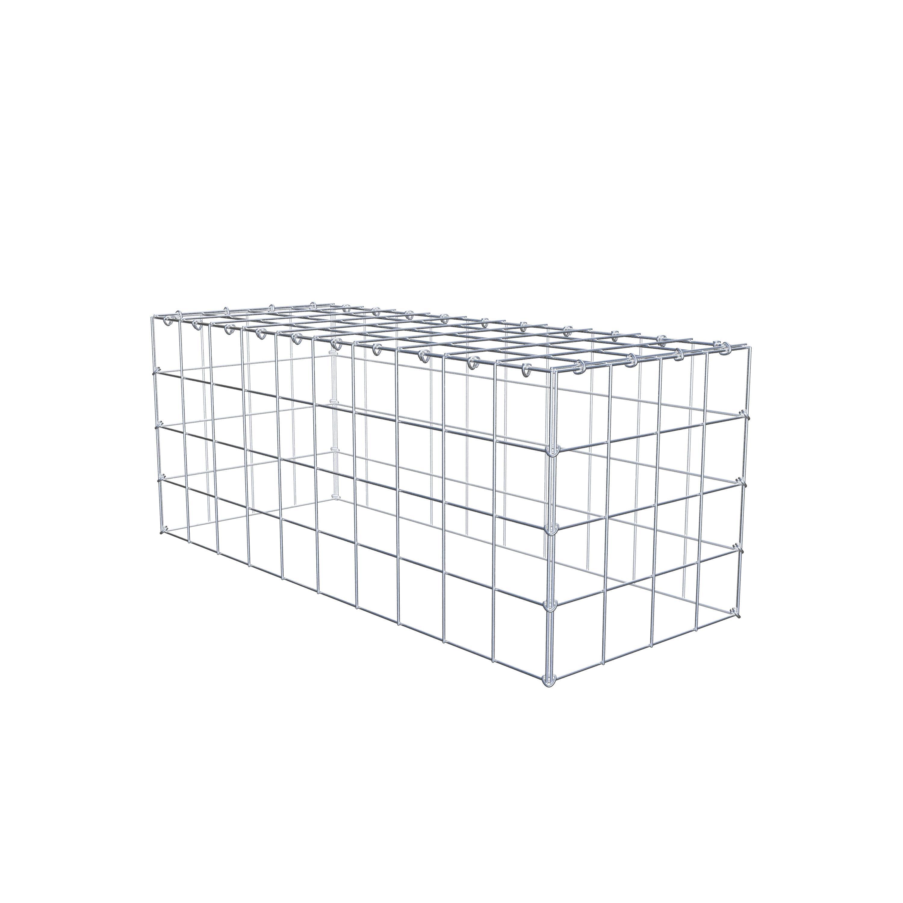 Monteret gabion type 3 100 cm x 40 cm x 40 cm (L x H x D), maskestørrelse 10 cm x 10 cm, C-ring