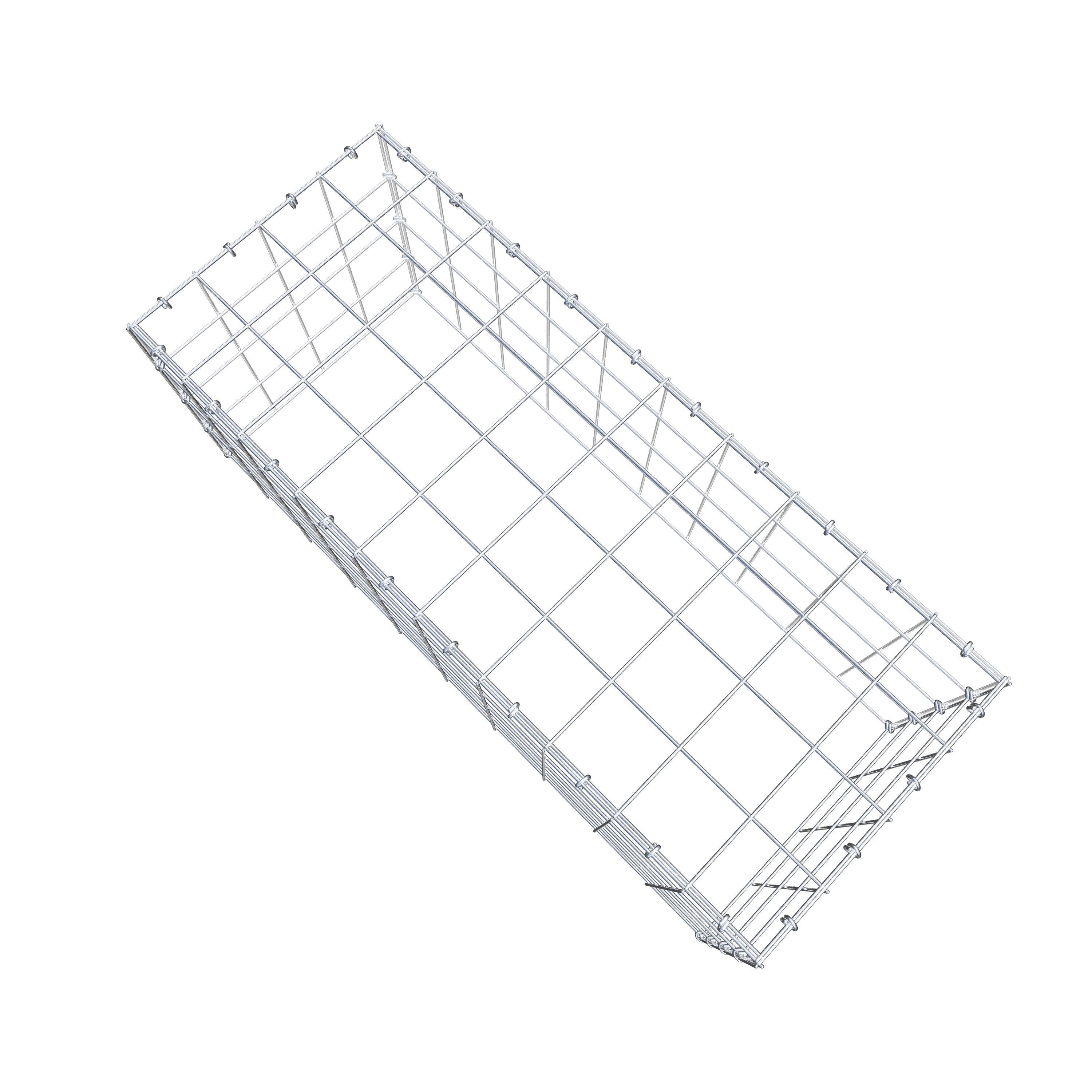 Monteret gabion type 3 100 cm x 40 cm x 40 cm (L x H x D), maskestørrelse 10 cm x 10 cm, C-ring