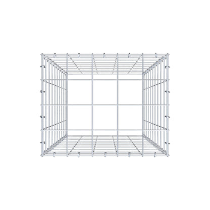 Anbaugabione Typ 3 100 cm x 50 cm x 40 cm (L x H x T), Maschenweite 10 cm x 10 cm, C-Ring