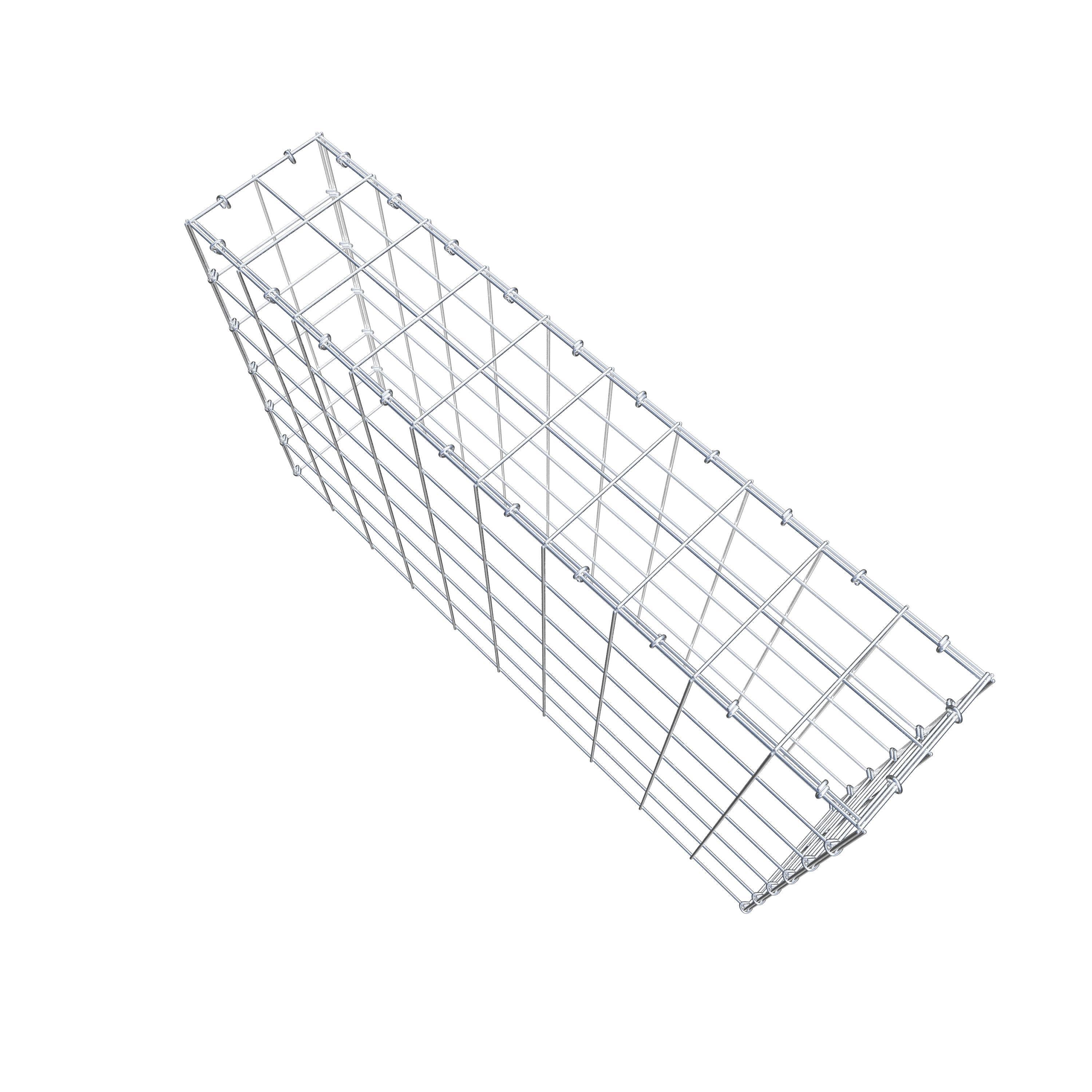 Gabião Tipo 3 100 cm x 60 cm x 20 cm (C x A x P), malhagem 10 cm x 10 cm, anel C