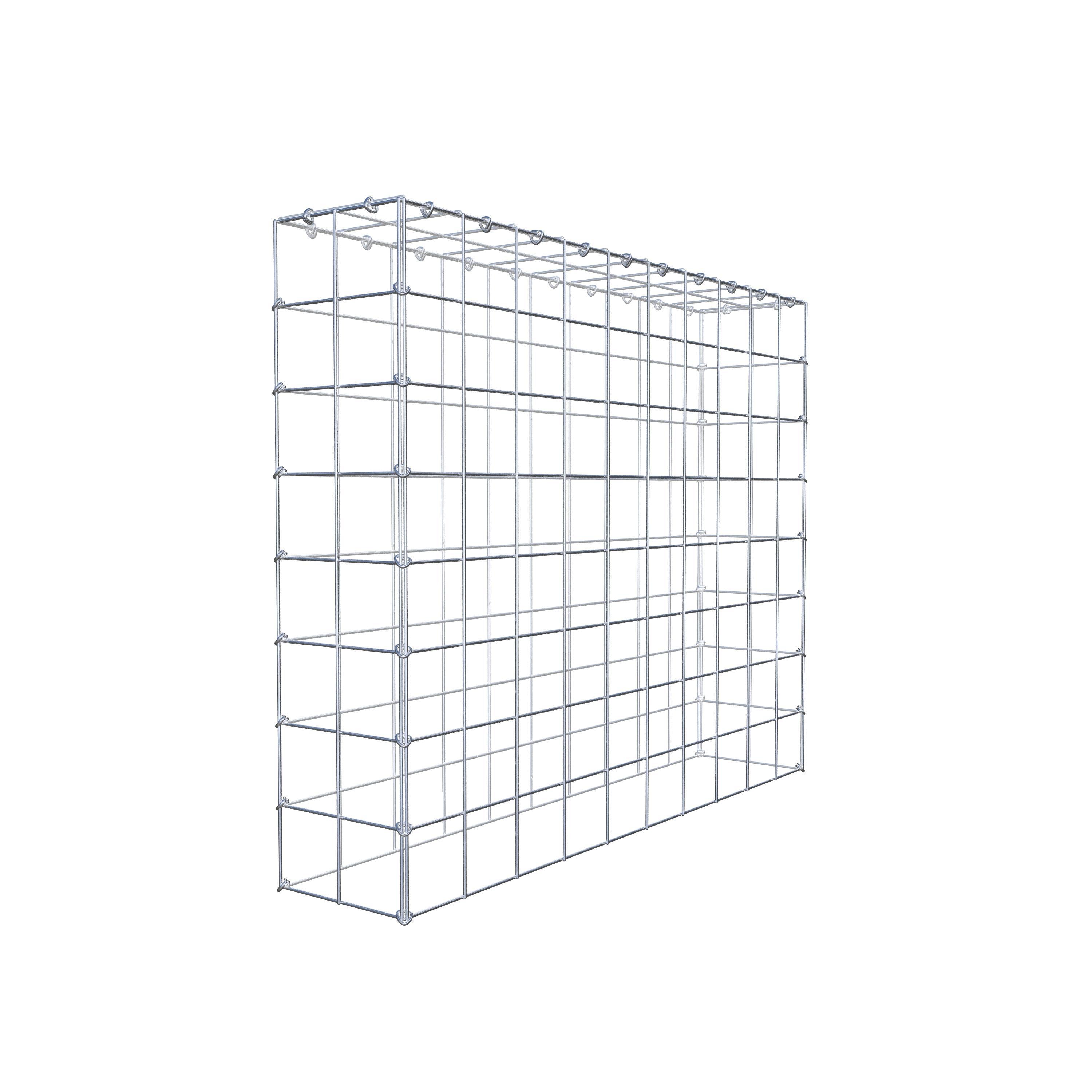 Gabião Tipo 3 100 cm x 80 cm x 20 cm (C x A x P), malhagem 10 cm x 10 cm, anel C