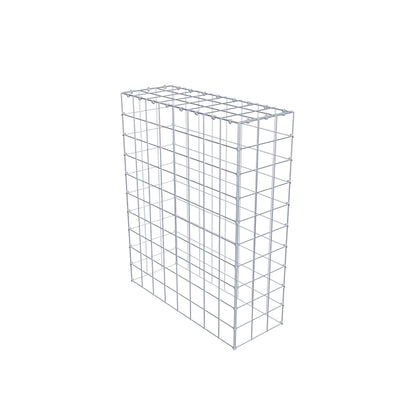Monteret gabion type 3 100 cm x 80 cm x 30 cm (L x H x D), maskestørrelse 10 cm x 10 cm, C-ring