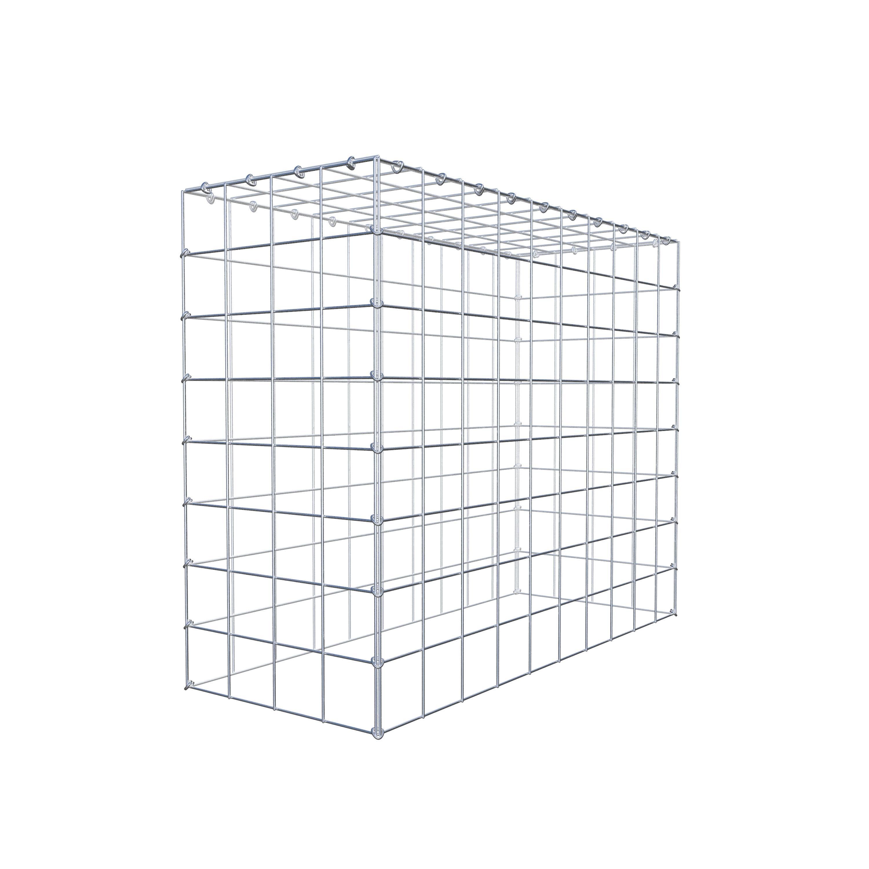 Monteret gabion type 3 100 cm x 80 cm x 40 cm (L x H x D), maskestørrelse 10 cm x 10 cm, C-ring