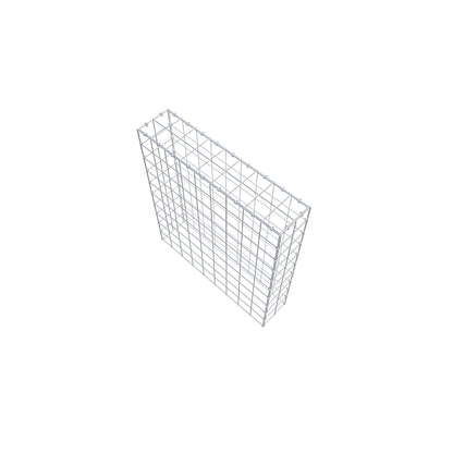 Typ 3 påbyggnadsgabion 100 cm x 90 cm x 20 cm (L x H x D), maskstorlek 10 cm x 10 cm, C-ring