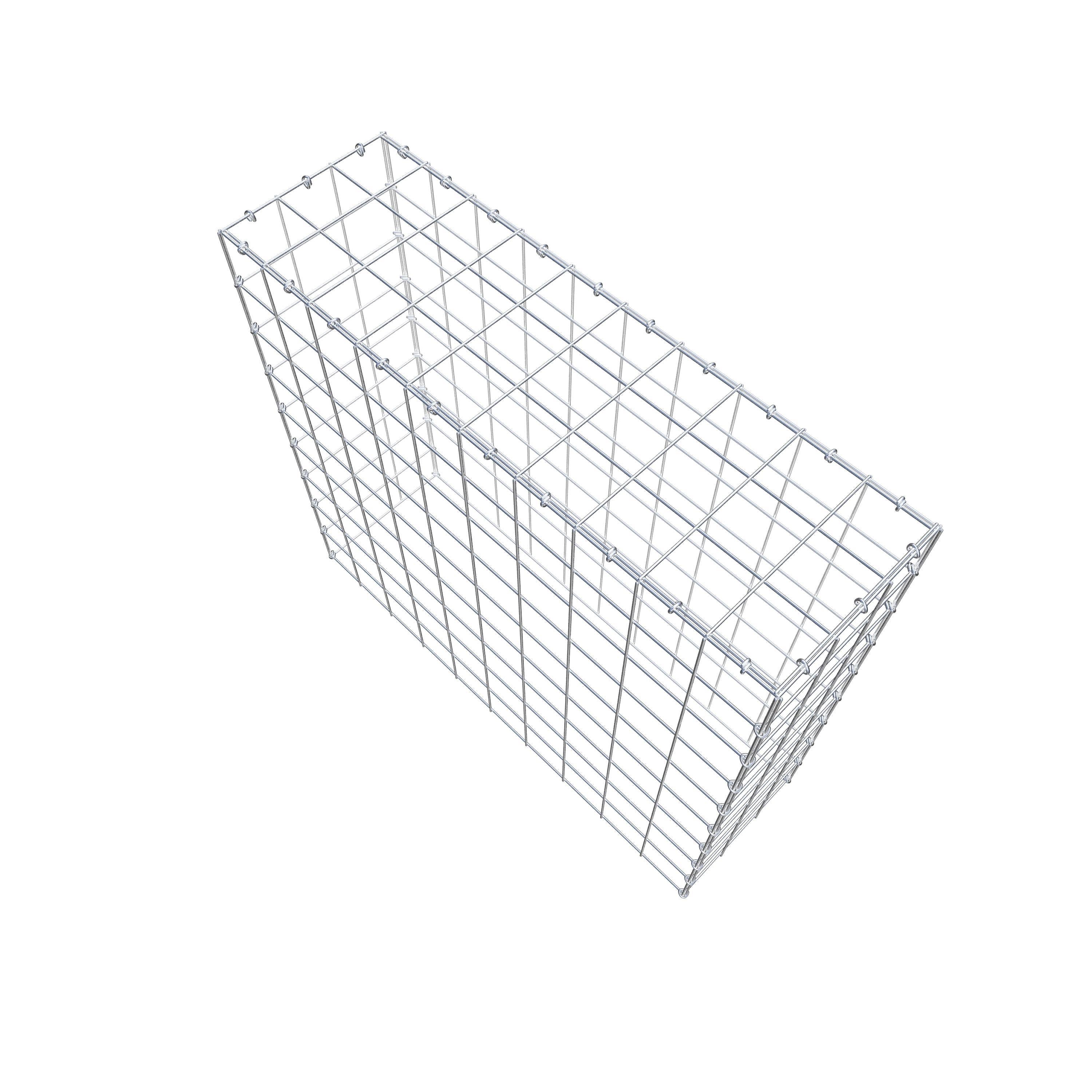 Anbaugabione Typ 3 100 cm x 90 cm x 30 cm (L x H x T), Maschenweite 10 cm x 10 cm, C-Ring