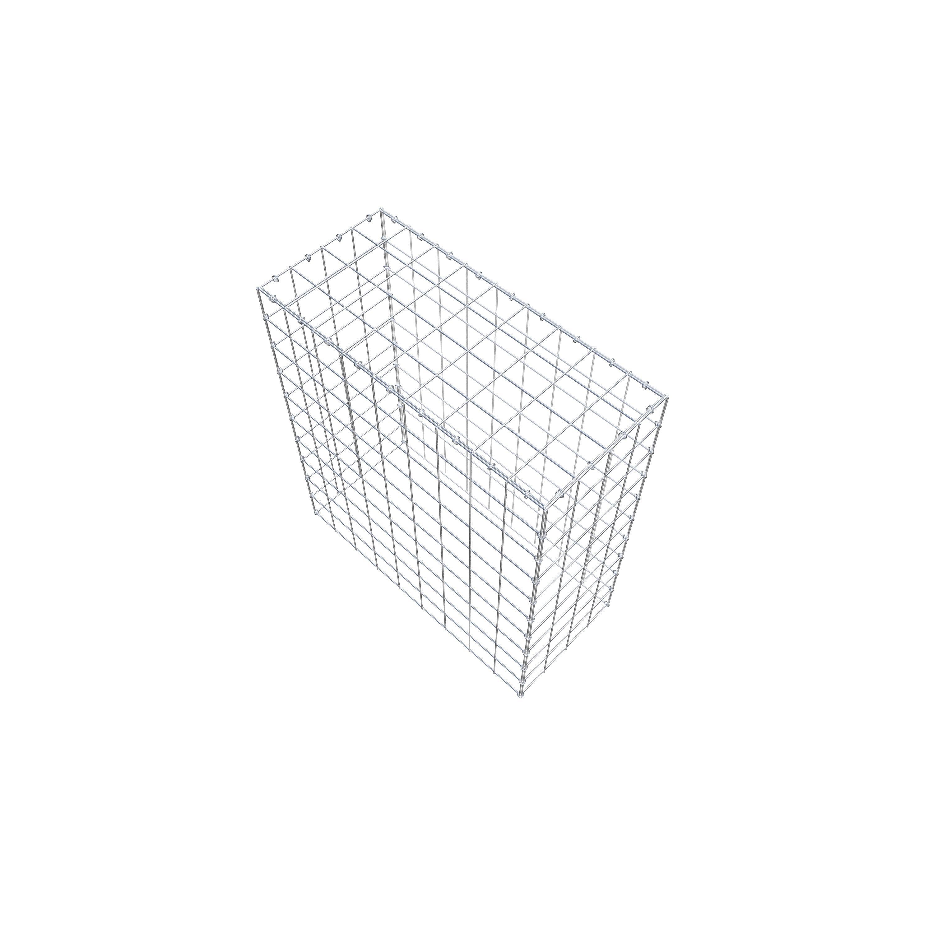 Monteret gabion type 3 100 cm x 90 cm x 40 cm (L x H x D), maskestørrelse 10 cm x 10 cm, C-ring