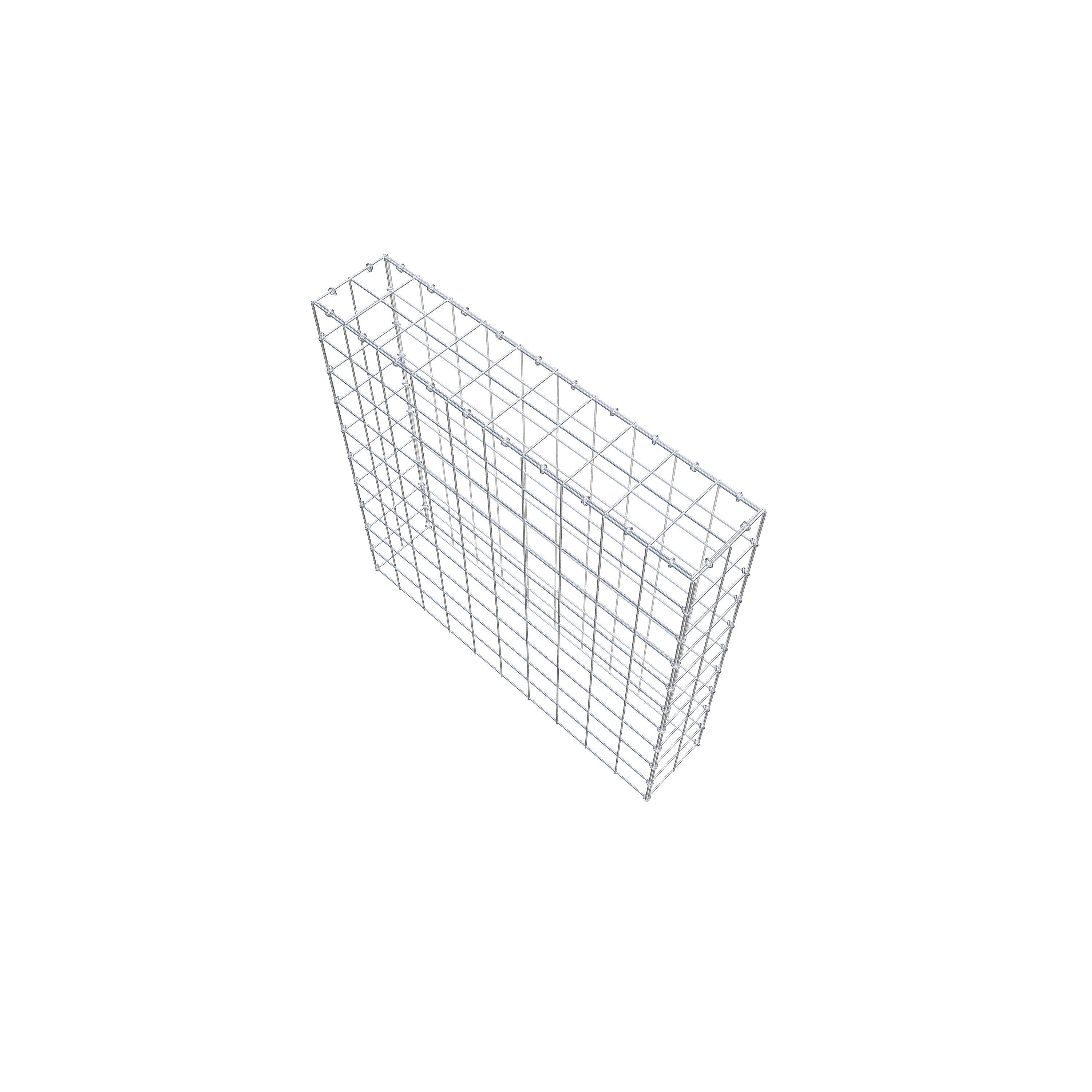 Anbaugabione Typ 3 100 cm x 100 cm x 20 cm (L x H x T), Maschenweite 10 cm x 10 cm, C-Ring