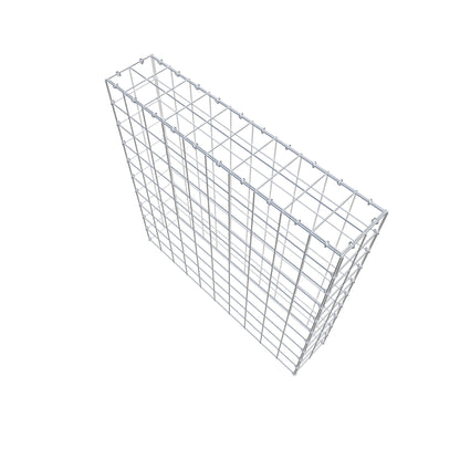 Monteret gabion type 3 100 cm x 100 cm x 20 cm (L x H x D), maskestørrelse 10 cm x 10 cm, C-ring