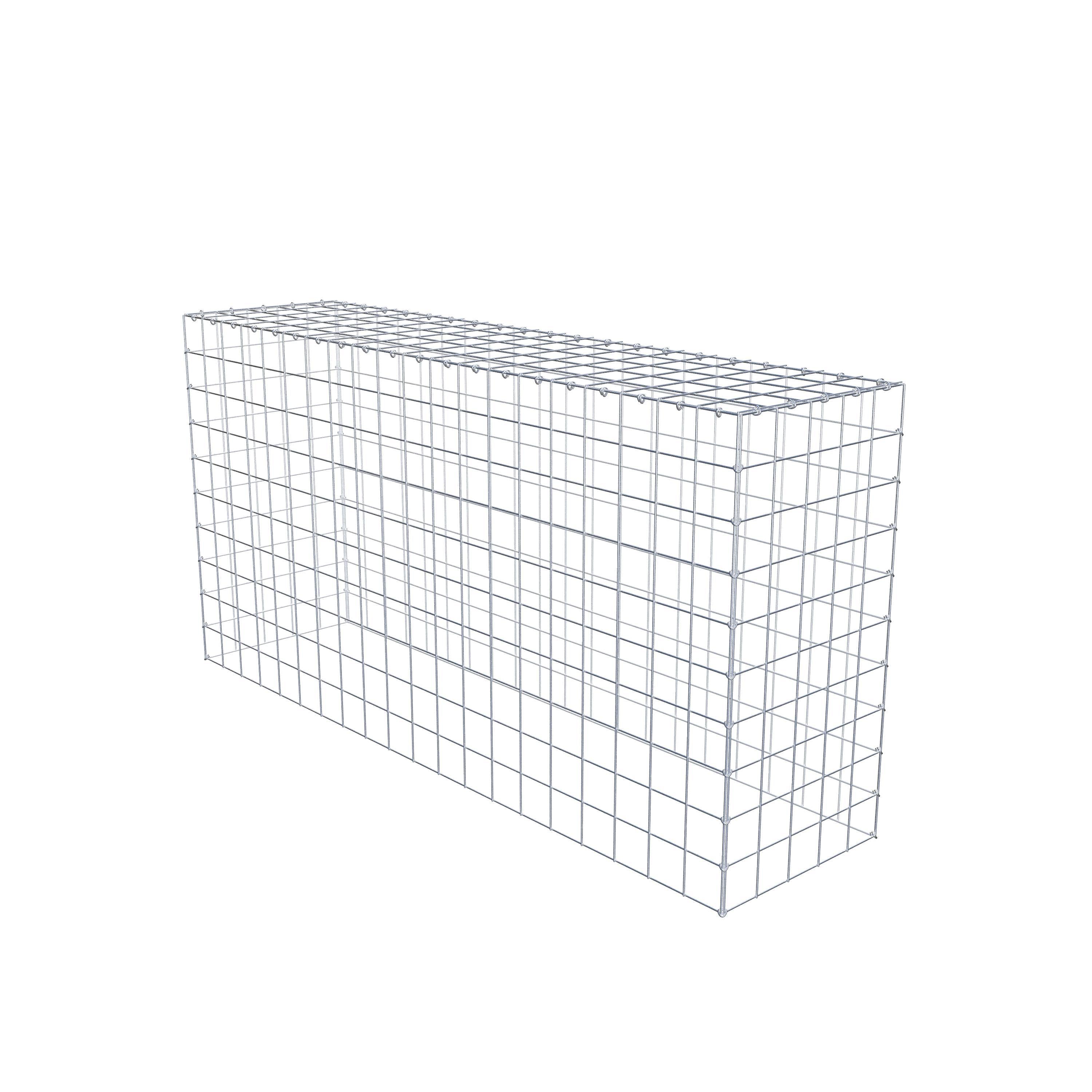 Mounted gabion type 3 200 cm x 100 cm x 50 cm (L x H x D), mesh size 10 cm x 10 cm, C-ring