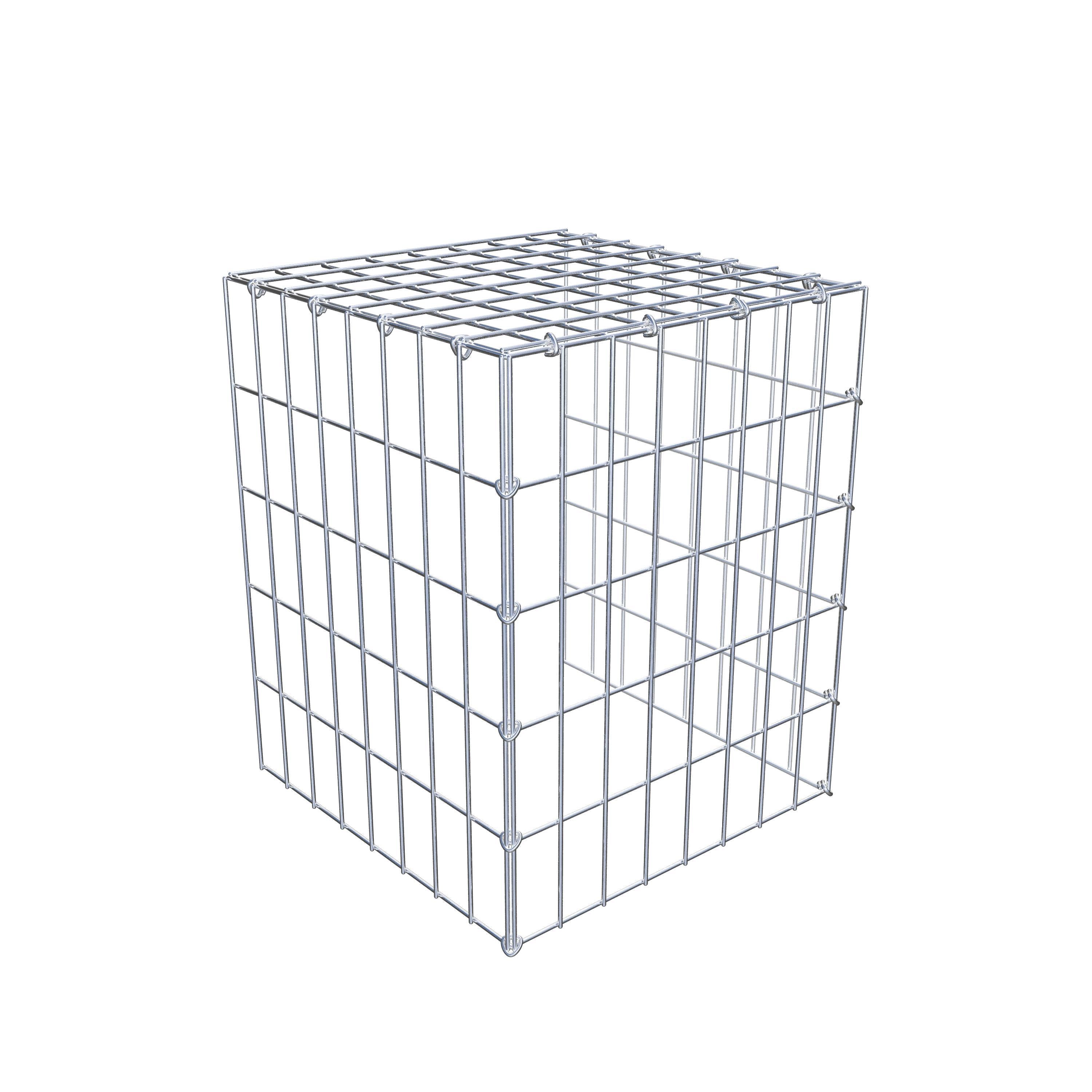 Monteret gabion type 4 50 cm x 40 cm x 40 cm (L x H x D), maskestørrelse 5 cm x 10 cm, C-ring