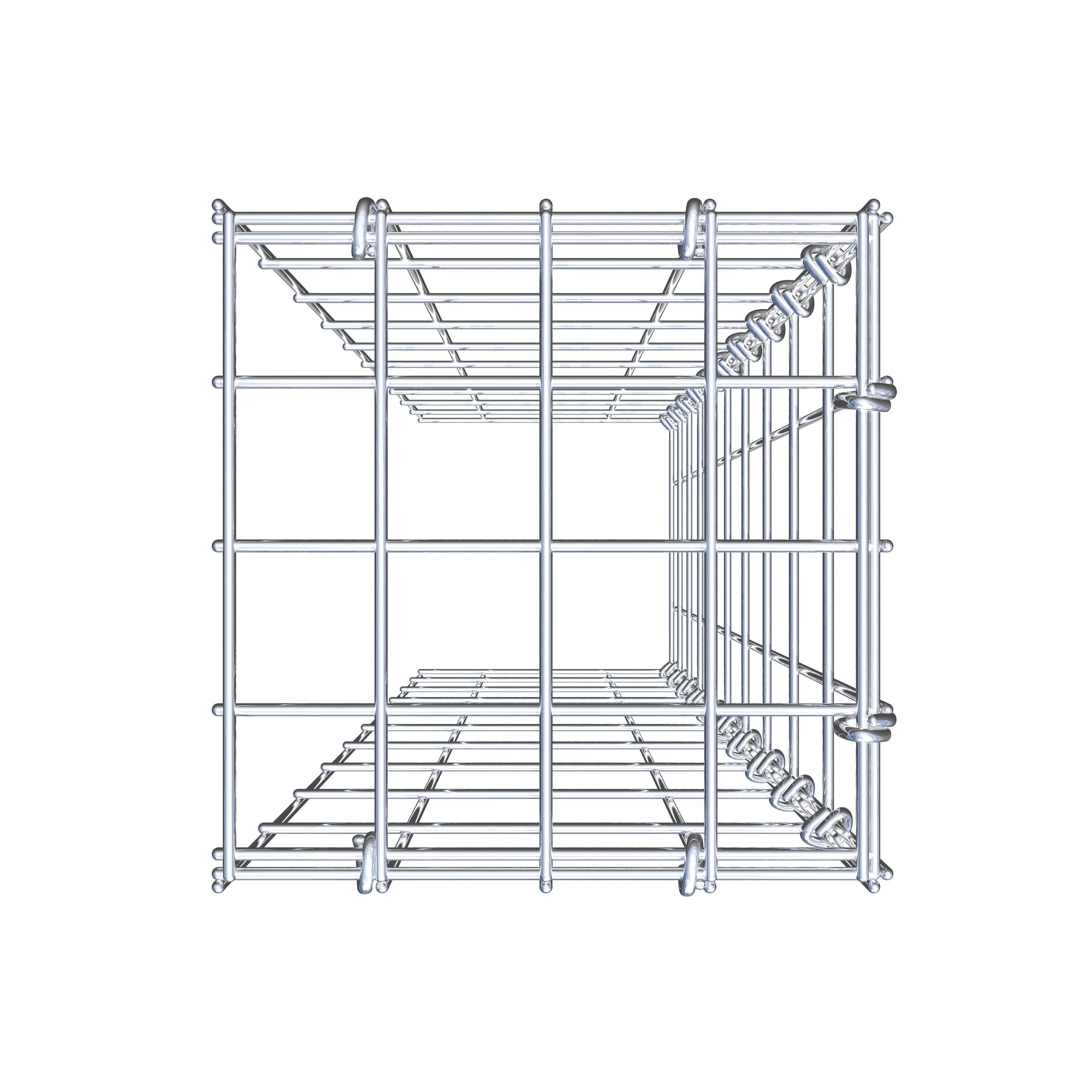 Anbaugabione Typ 4 100 cm x 20 cm x 20 cm (L x H x T), Maschenweite 5 cm x 10 cm, C-Ring