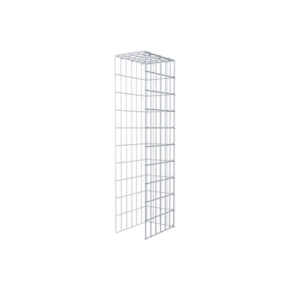Typ 4 påbyggnadsgabion 100 cm x 30 cm x 20 cm (L x H x D), maskstorlek 5 cm x 10 cm, C-ring