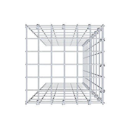Gavión adicional tipo 4 100 cm x 30 cm x 30 cm (L x A x P), malla 5 cm x 10 cm, anillo en C