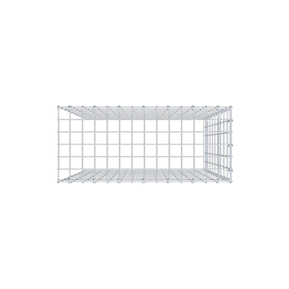 Mounted gabion type 4 100 cm x 70 cm x 30 cm (L x H x D), mesh size 5 cm x 10 cm, C-ring