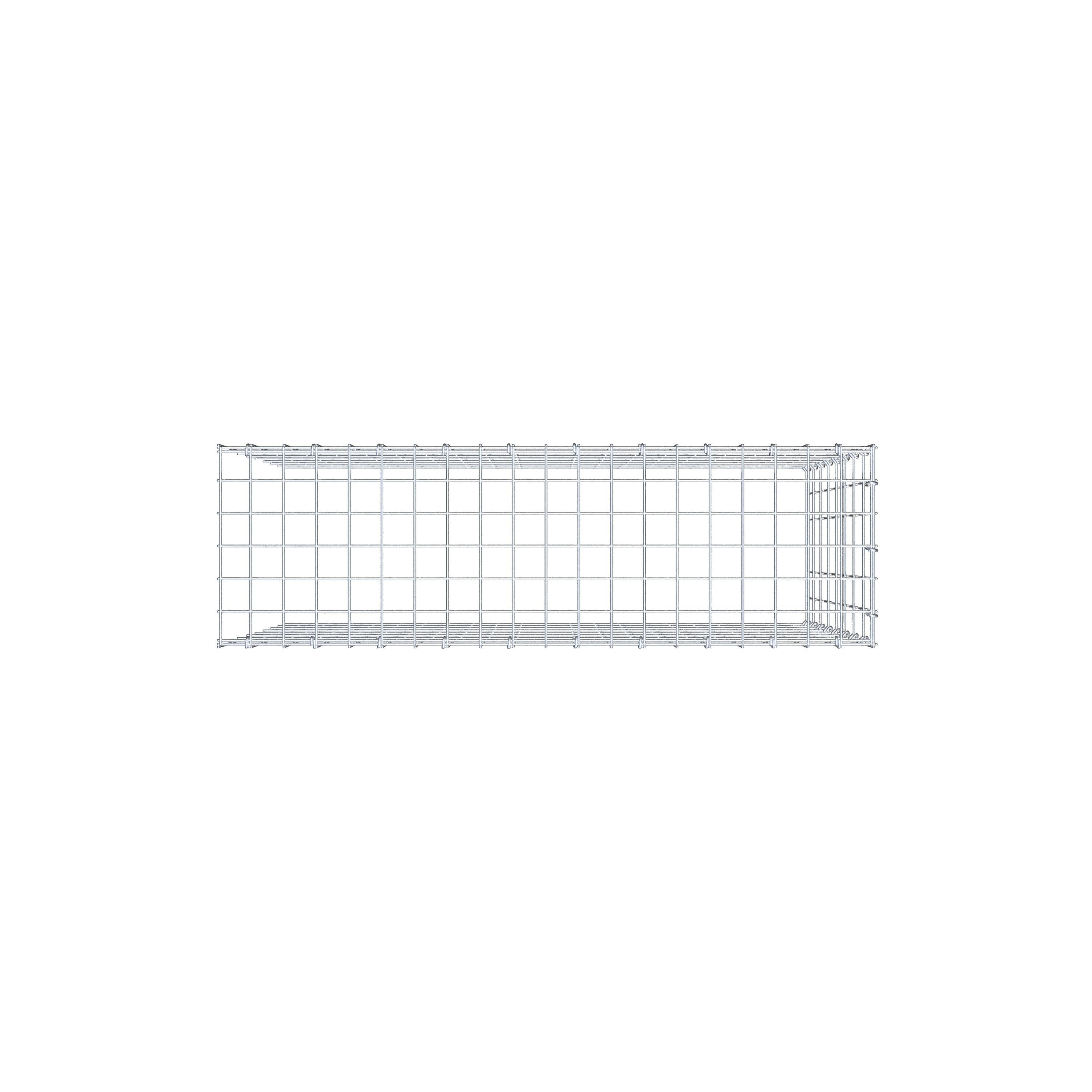 Anbaugabione Typ 4 100 cm x 80 cm x 30 cm (L x H x T), Maschenweite 5 cm x 10 cm, C-Ring