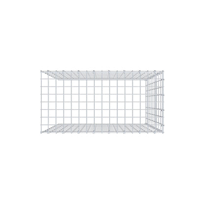 Monteret gabion type 4 100 cm x 80 cm x 40 cm (L x H x D), maskestørrelse 5 cm x 10 cm, C-ring