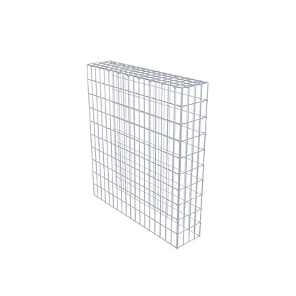 Mounted gabion type 4 100 cm x 90 cm x 20 cm (L x H x D), mesh size 5 cm x 10 cm, C-ring