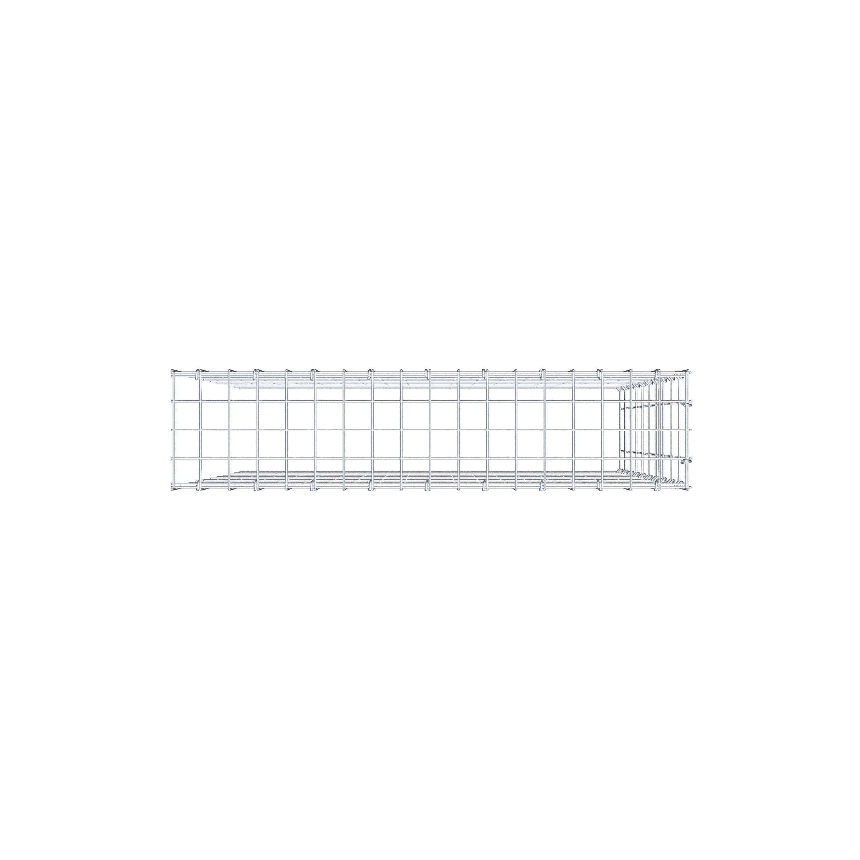 Anbaugabione Typ 4 100 cm x 90 cm x 20 cm (L x H x T), Maschenweite 5 cm x 10 cm, C-Ring