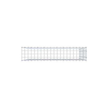 Mounted gabion type 4 100 cm x 90 cm x 20 cm (L x H x D), mesh size 5 cm x 10 cm, C-ring