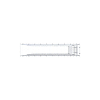 Mounted gabion type 4 200 cm x 100 cm x 20 cm (L x H x D), mesh size 5 cm x 10 cm, C-ring
