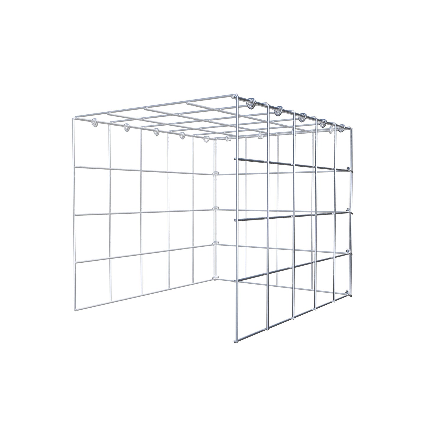 Gabião Tipo 4 50 cm x 40 cm x 40 cm (C x A x P), malhagem 10 cm x 10 cm, anel C