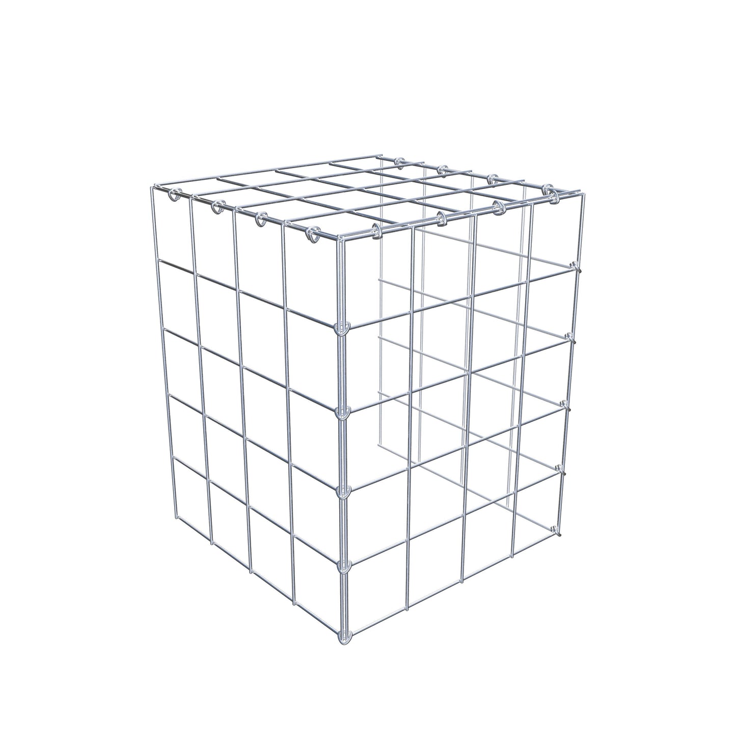 Gabião Tipo 4 50 cm x 40 cm x 40 cm (C x A x P), malhagem 10 cm x 10 cm, anel C