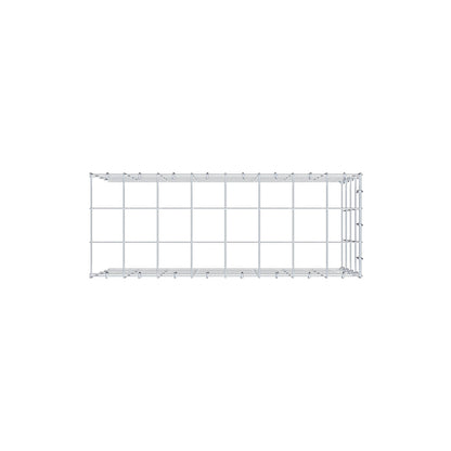 Mounted gabion type 4 80 cm x 40 cm x 30 cm (L x H x D), mesh size 10 cm x 10 cm, C-ring