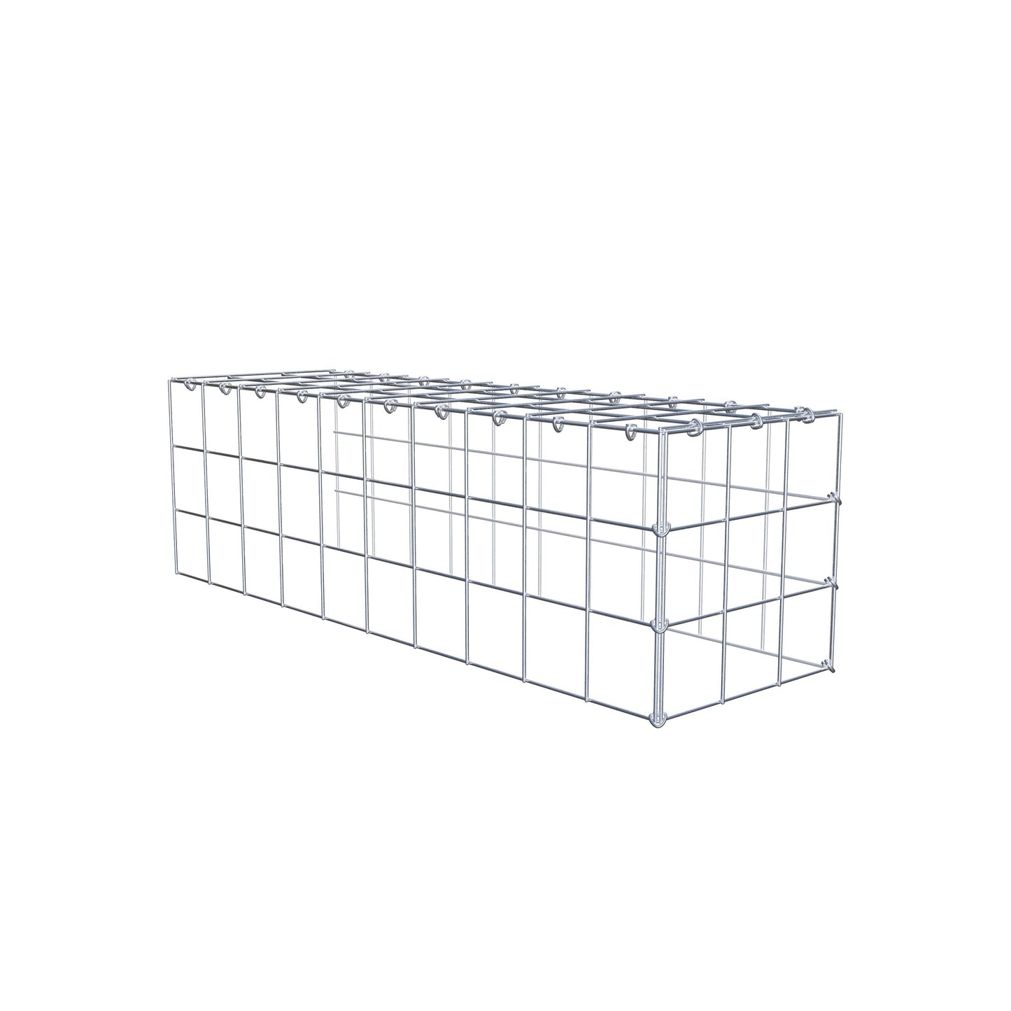 Anbaugabione Typ 4 100 cm x 30 cm x 30 cm (L x H x T), Maschenweite 10 cm x 10 cm, C-Ring