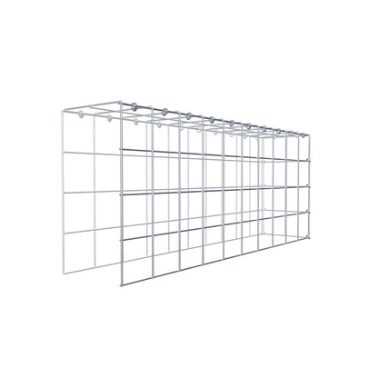 Monteret gabion type 4 100 cm x 40 cm x 20 cm (L x H x D), maskestørrelse 10 cm x 10 cm, C-ring
