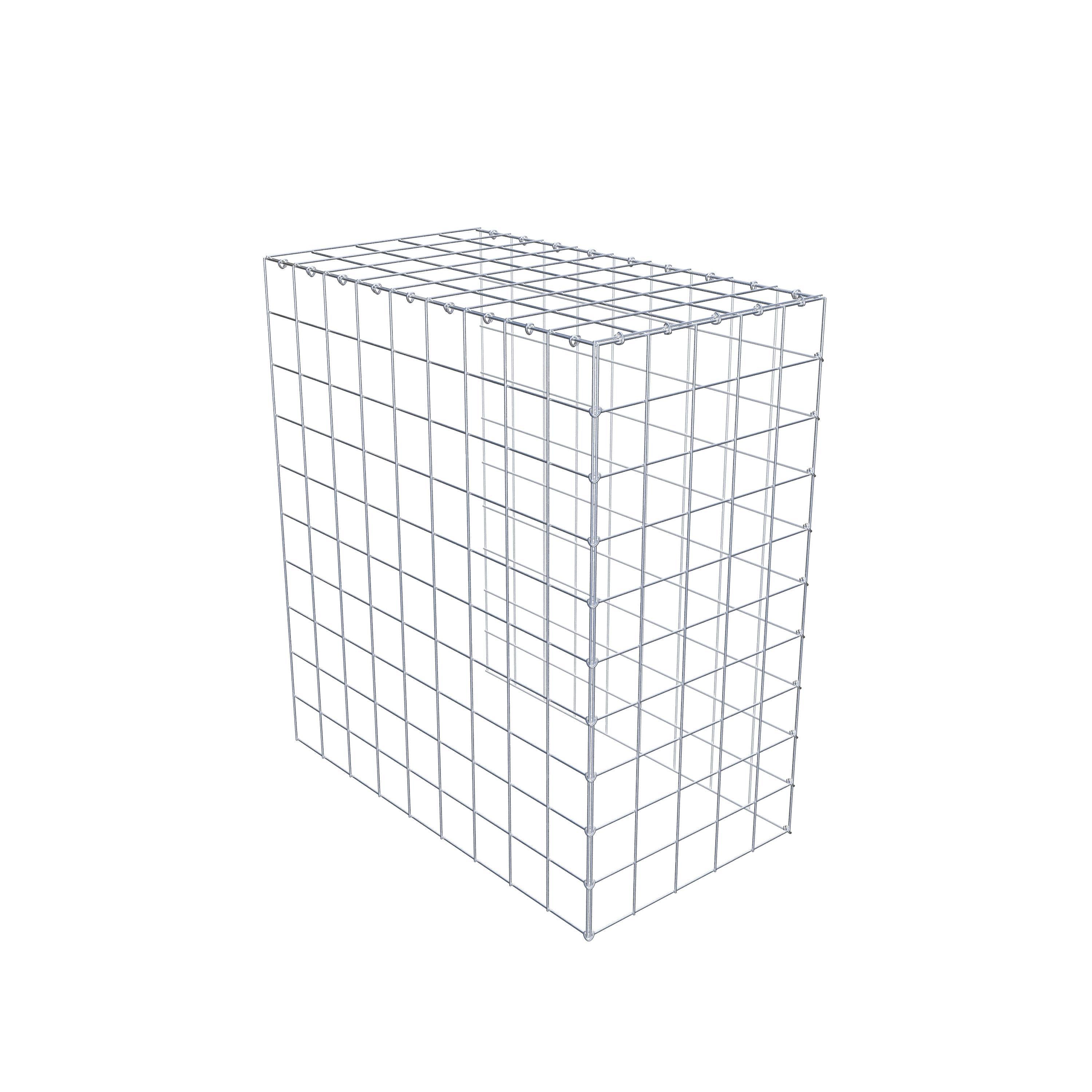 Mounted gabion type 4 100 cm x 90 cm x 50 cm (L x H x D), mesh size 10 cm x 10 cm, C-ring