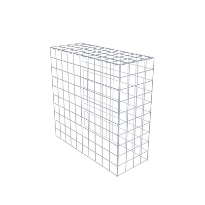 Extra gabion typ 4 100 cm x 100 cm x 40 cm (L x H x D), maskstorlek 10 cm x 10 cm, C-ring