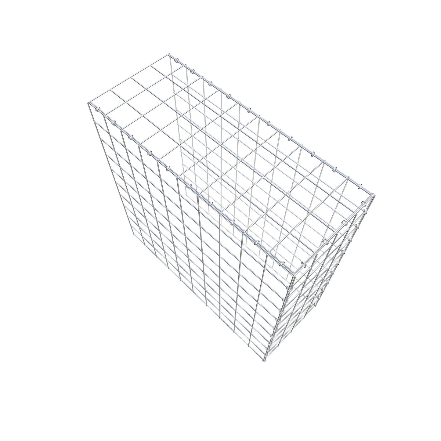 Extra gabion typ 4 100 cm x 100 cm x 40 cm (L x H x D), maskstorlek 10 cm x 10 cm, C-ring