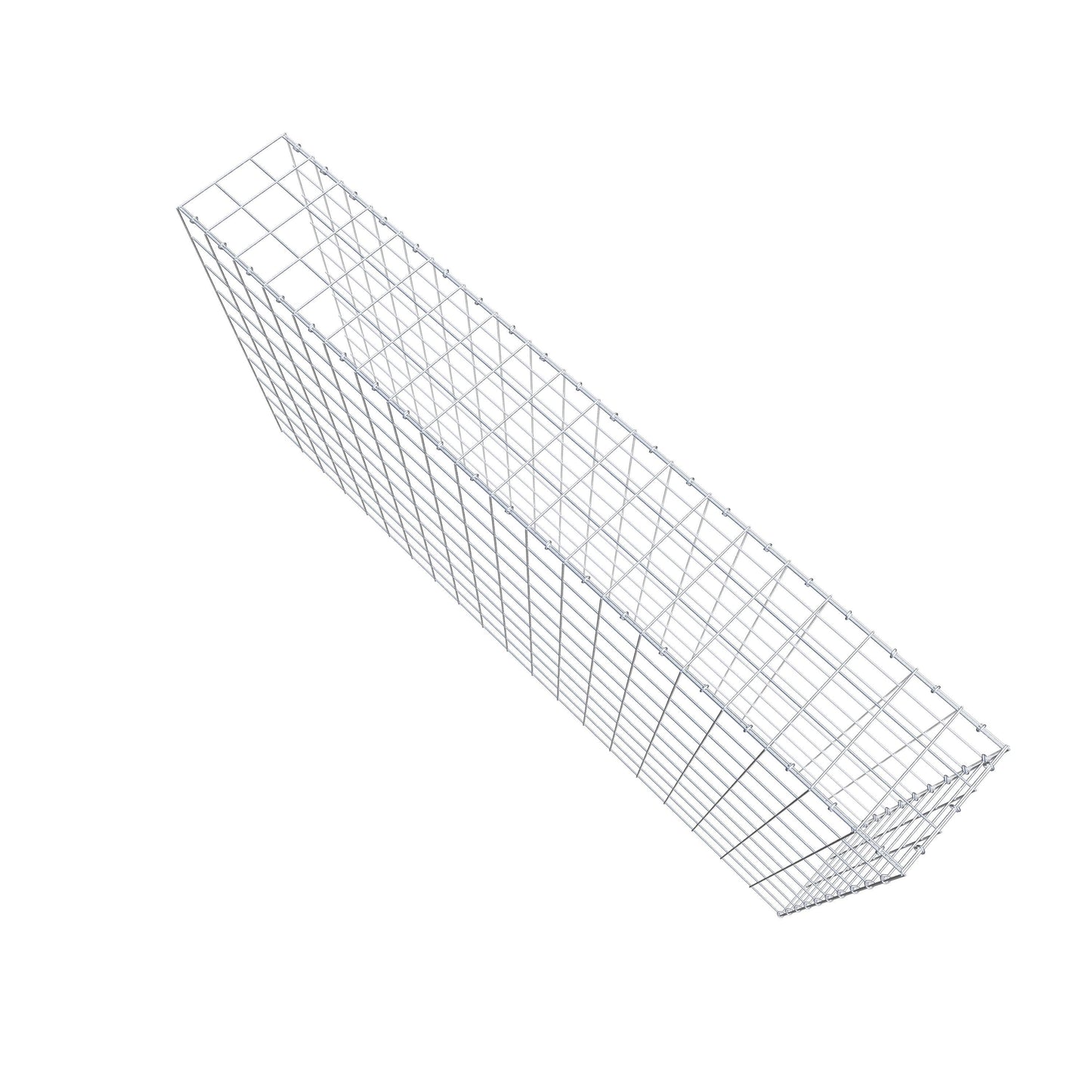 Anbaugabione Typ 4 200 cm x 100 cm x 30 cm (L x H x T), Maschenweite 10 cm x 10 cm, C-Ring